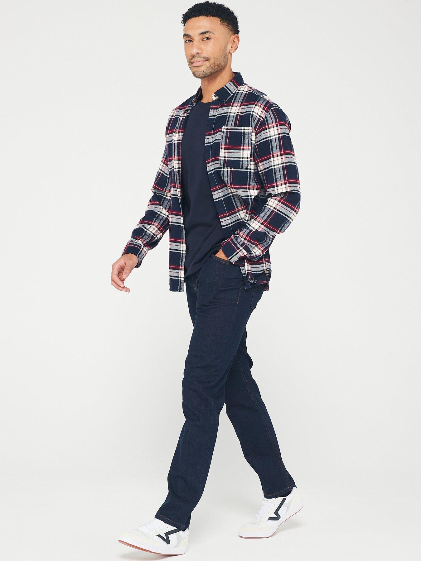 Image 5 of 6 of Very Man Straight Jeans with Stretch - Indigo