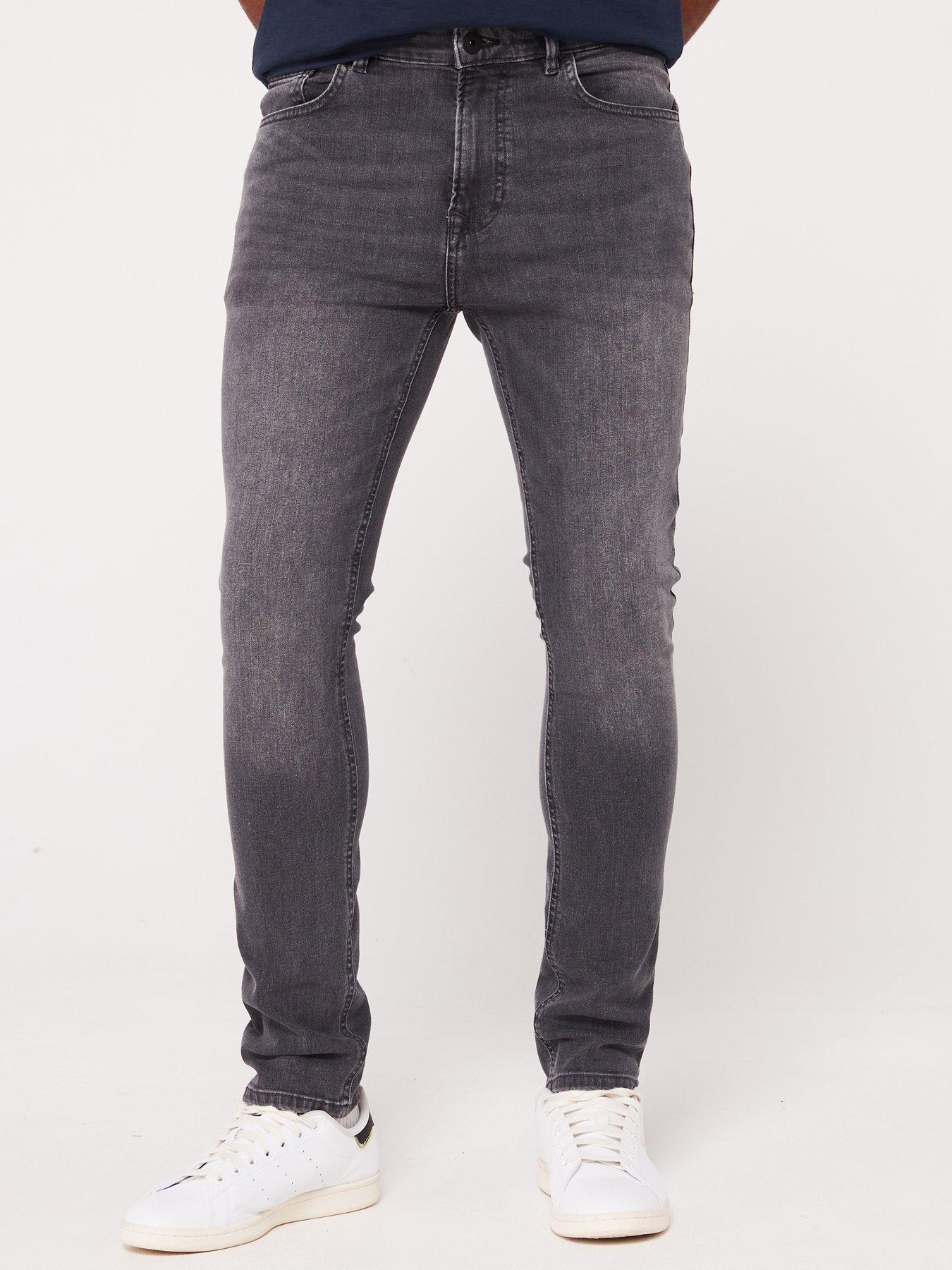 Image 1 of 5 of Very Man Skinny Jeans with Stretch - Grey Wash