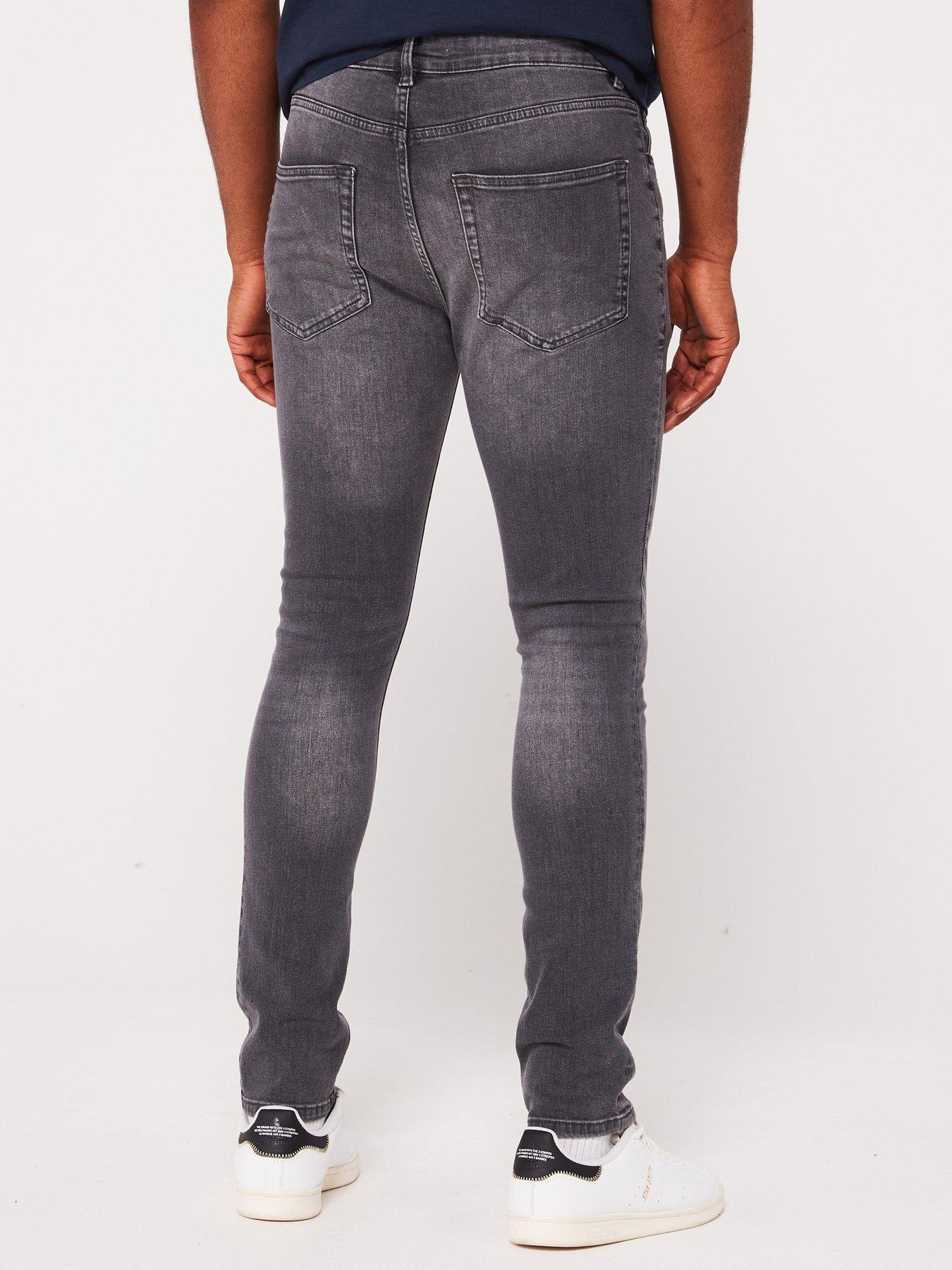 Image 2 of 5 of Very Man Skinny Jeans with Stretch - Grey Wash