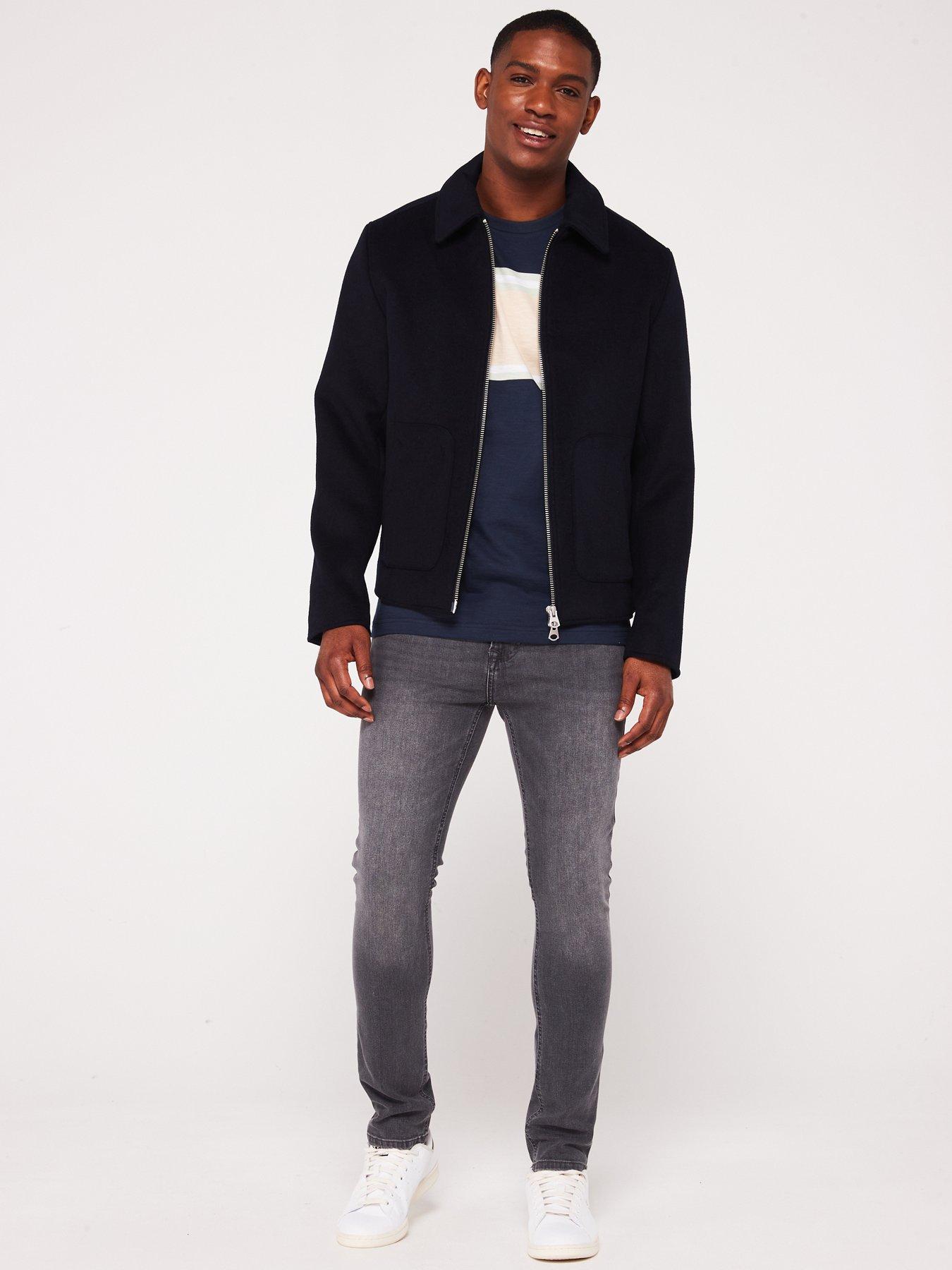 Image 3 of 5 of Very Man Skinny Jeans with Stretch - Grey Wash
