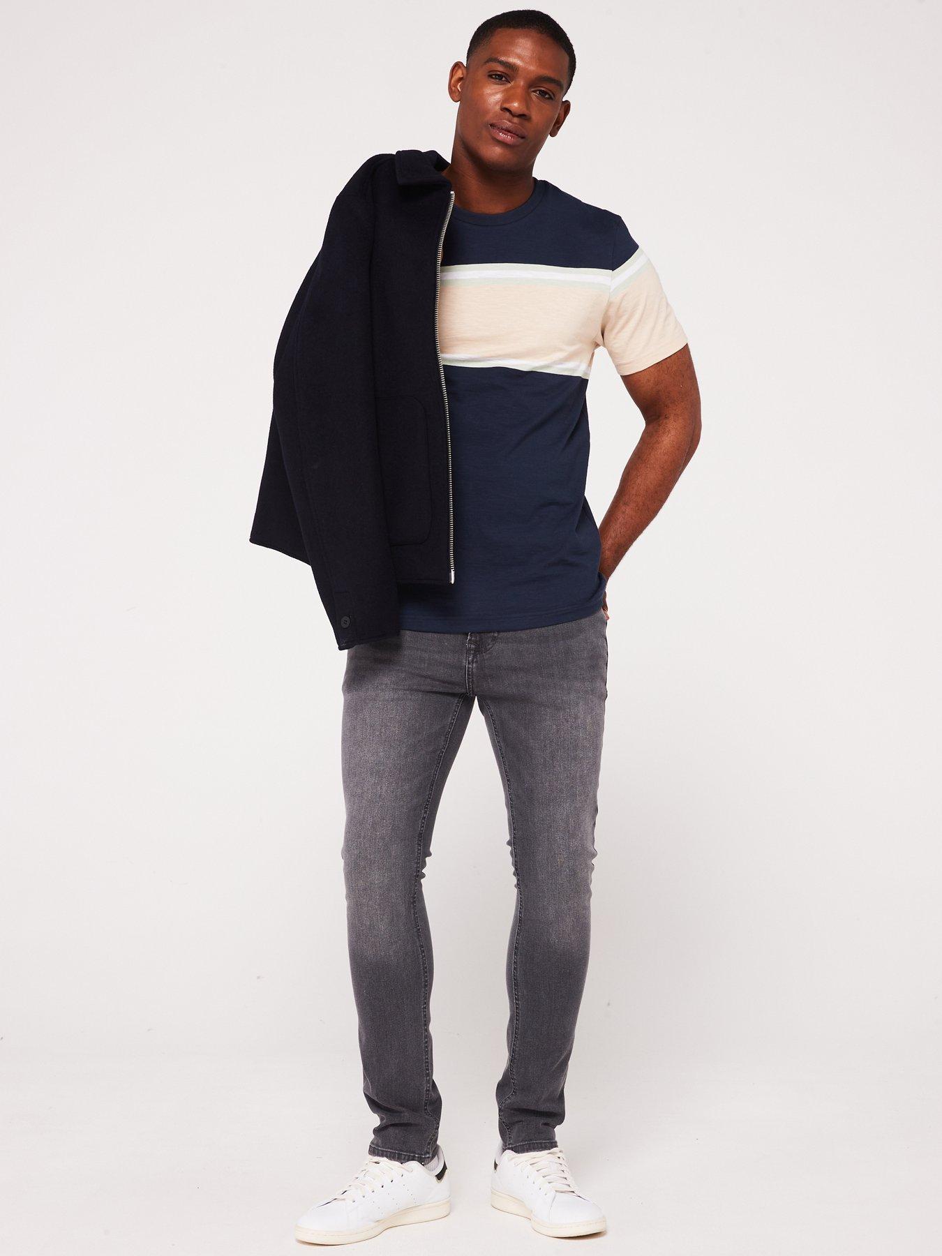 Image 5 of 5 of Very Man Skinny Jeans with Stretch - Grey Wash