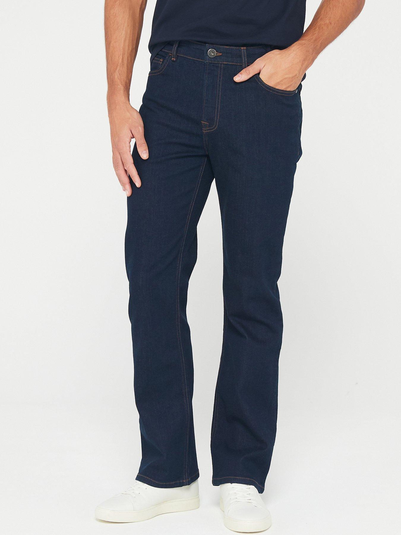 Image 1 of 6 of Very Man Bootcut Jeans with Stretch - Indigo
