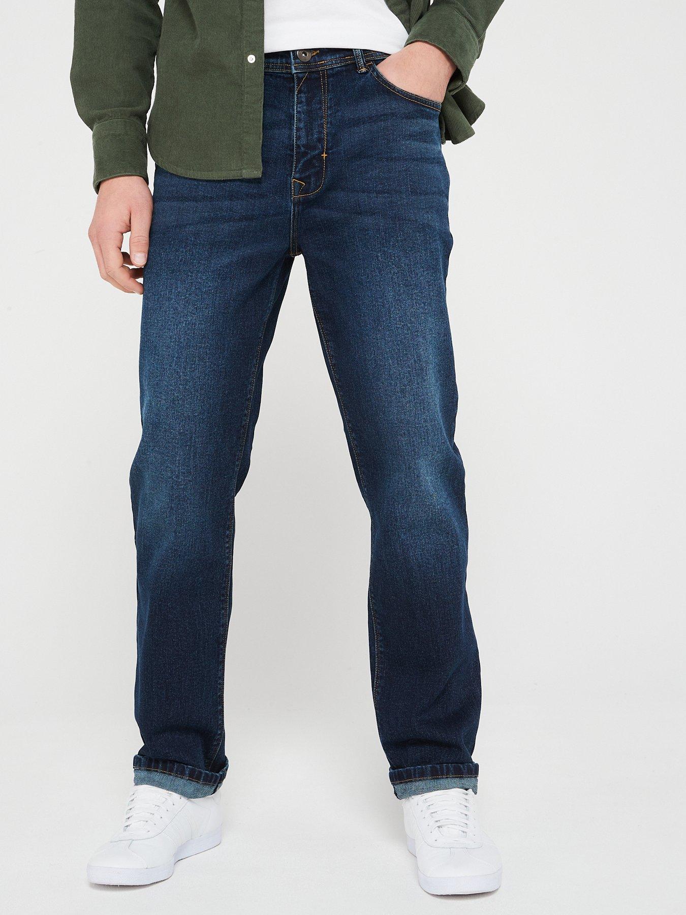 undefined Straight Jeans With Stretch - Vintage Wash
