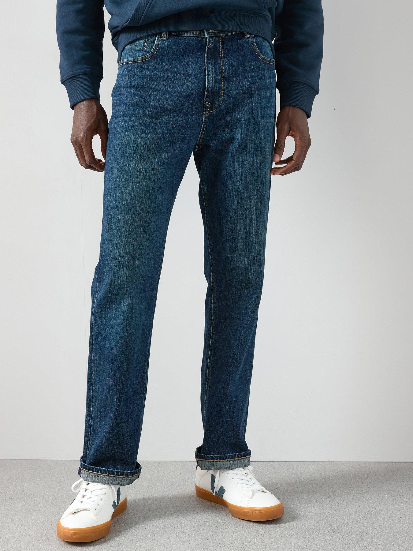 The Very Collection Straight Jeans with Stretch - Vintage Wash