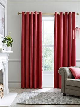 Product photograph of Laurence Llewelyn-bowen Montrose Blackout Velvet Eyelet Curtains from very.co.uk