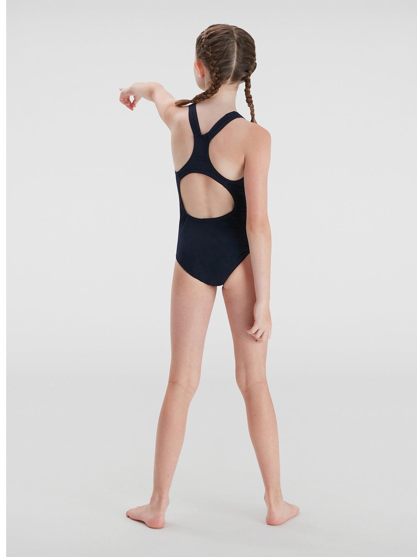 Image 3 of 5 of Speedo Girls&nbsp;Endurance+ Medalist Swimsuit&nbsp;- Navy