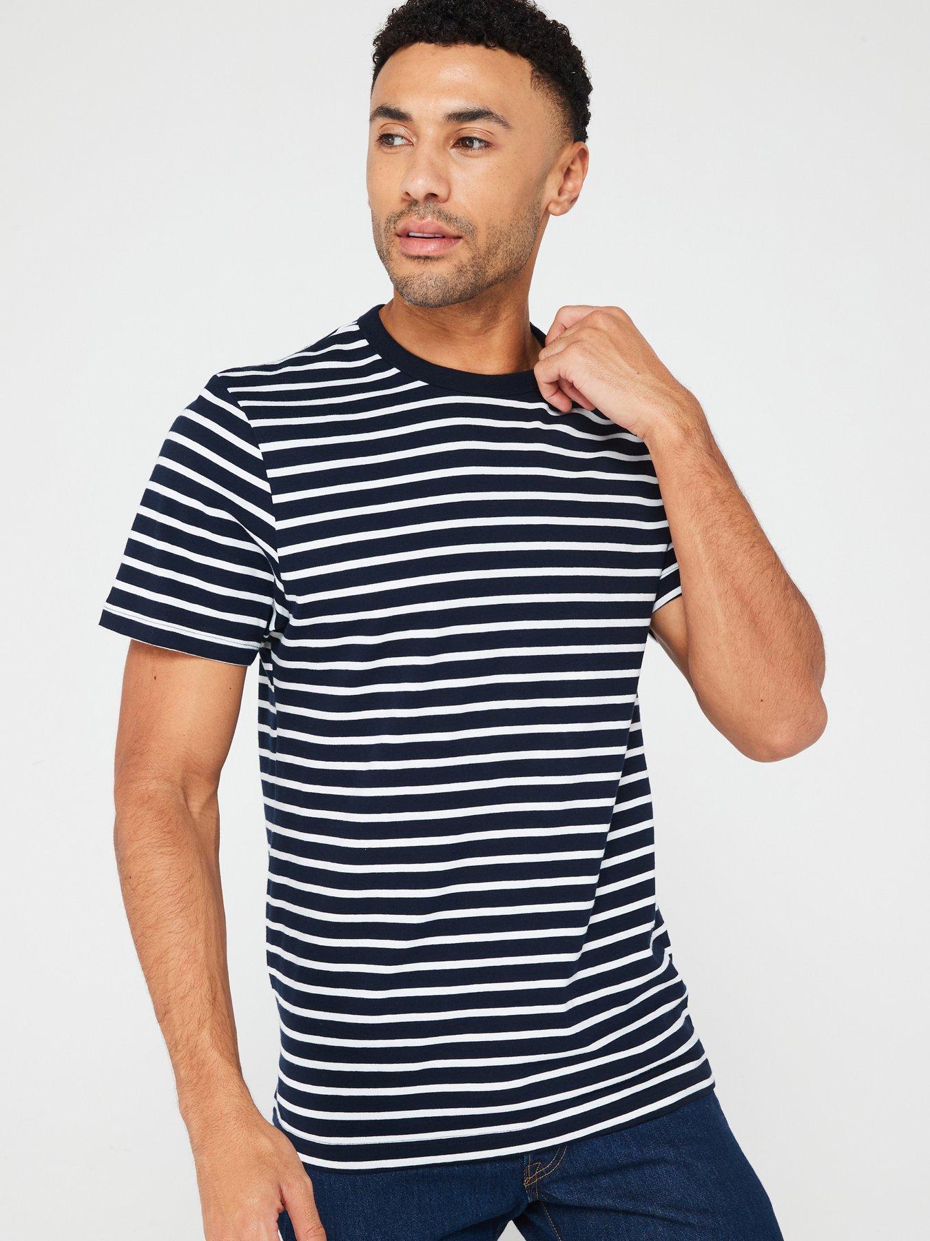 very-man-stripe-t-shirt-navywhite