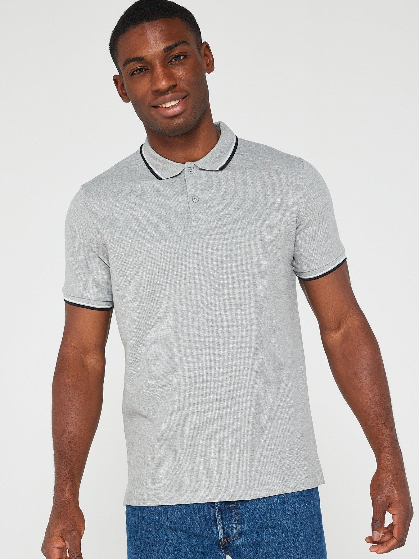 Image 6 of 7 of Very Man Tipped Pique Polo Shirt (2 Pack)&nbsp;- Multi