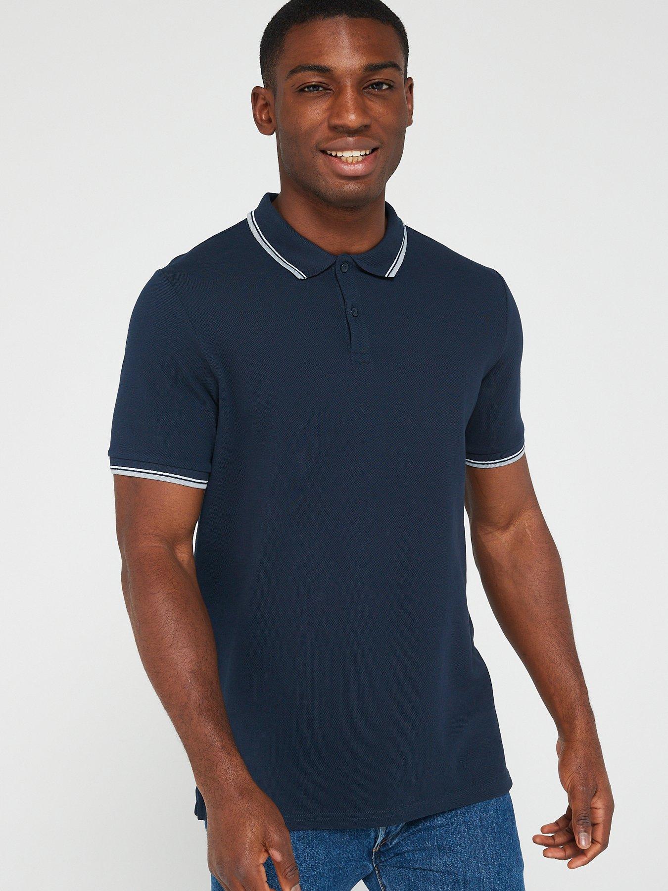 Image 6 of 7 of The Very Collection Tipped Pique Polo Shirt (2 Pack)&nbsp;- Multi