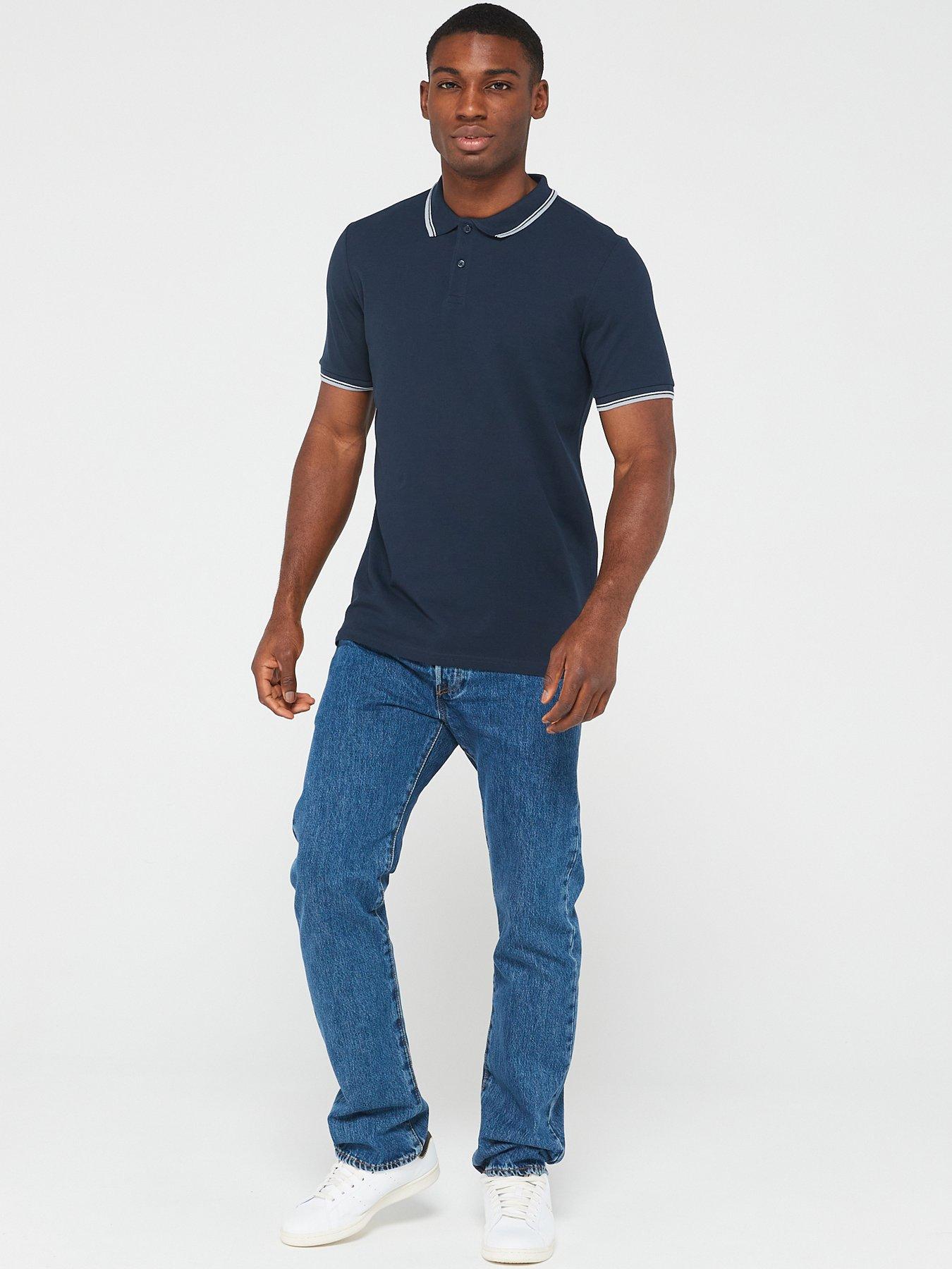 Image 7 of 7 of The Very Collection Tipped Pique Polo Shirt (2 Pack)&nbsp;- Multi