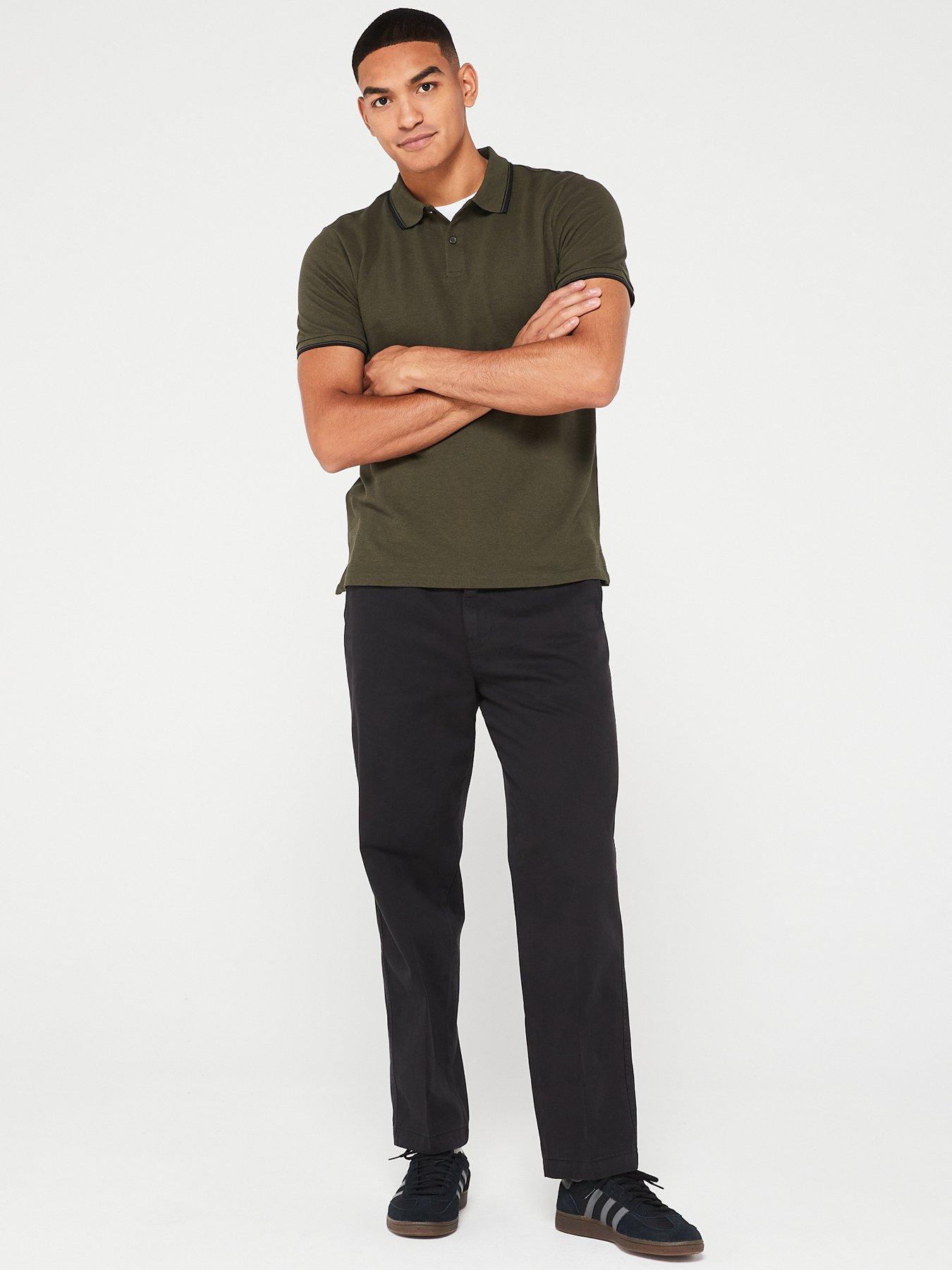 Image 6 of 6 of Everyday Tipped Pique Polo - Khaki