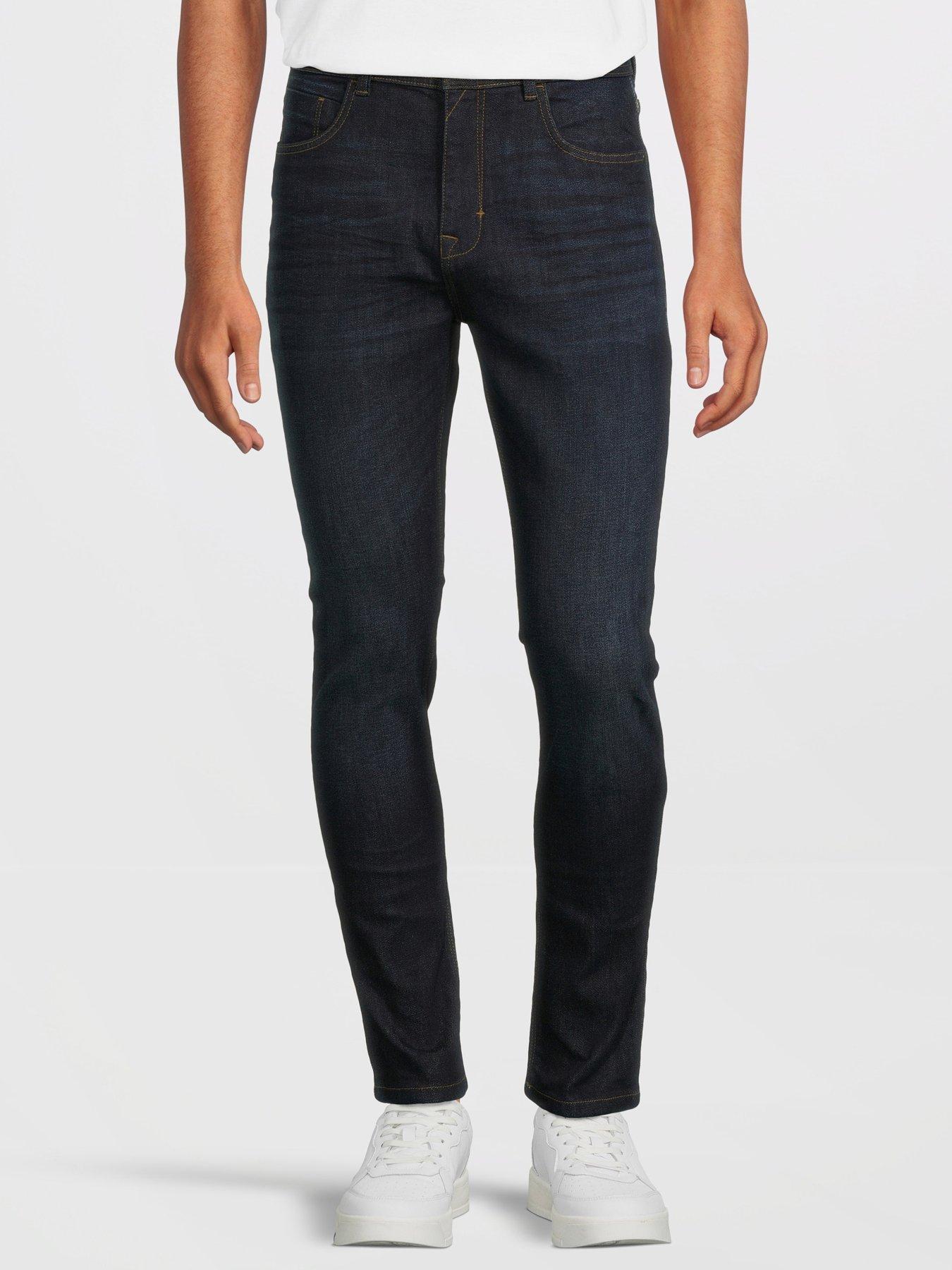 Very Man Skinny Jeans With Stretch - Dark Wash | Very.co.uk