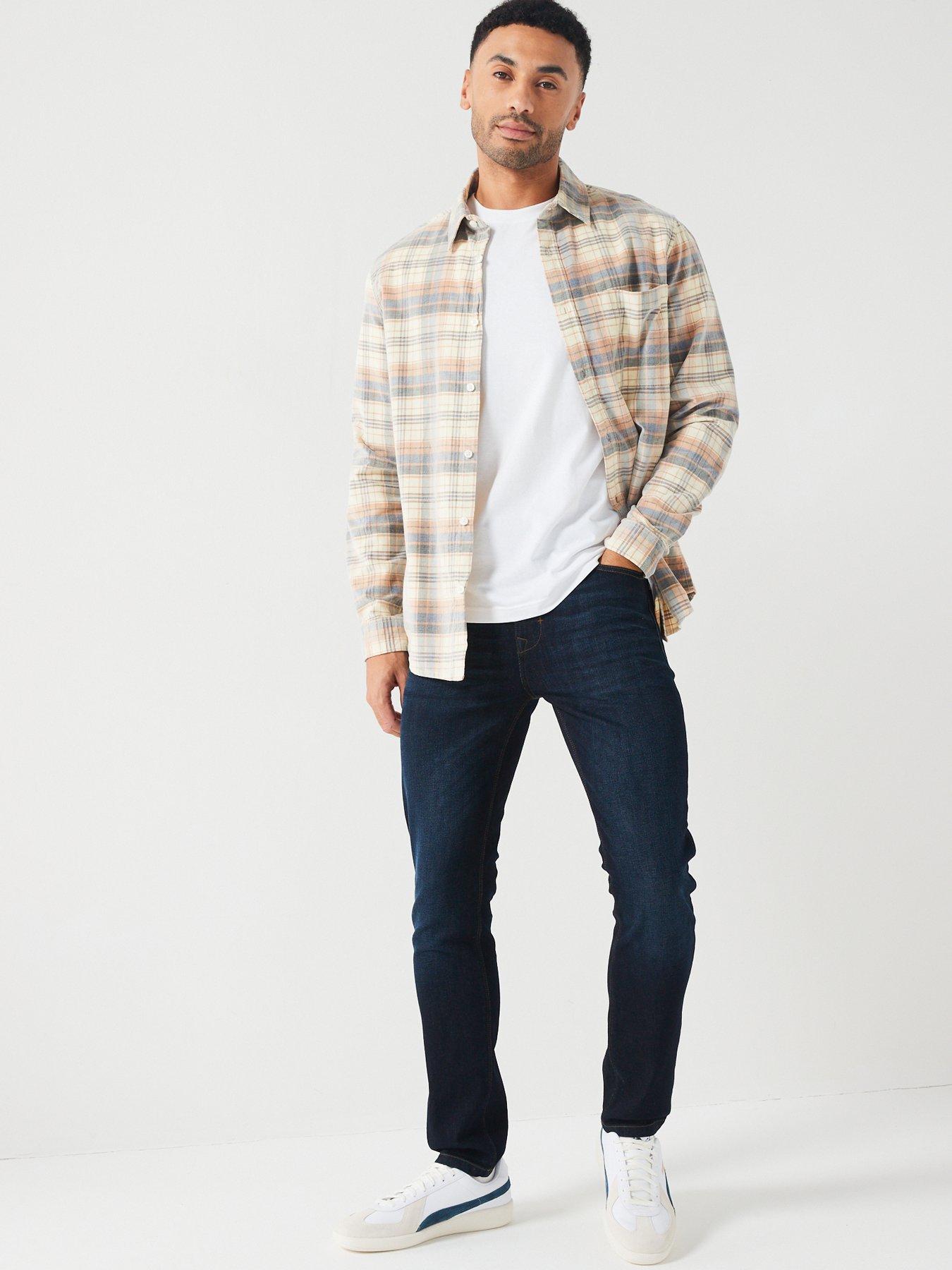 Image 3 of 6 of Very Man Slim Jeans With Stretch - Dark Wash