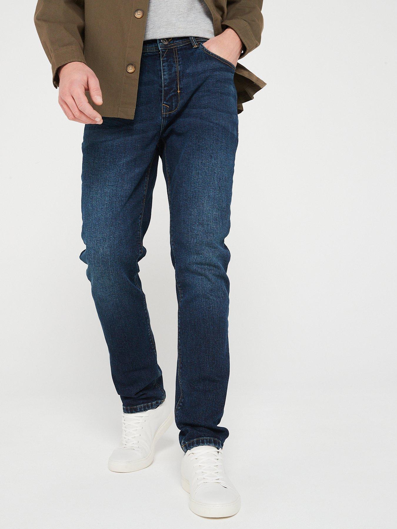 Very Man Slim Jeans With Stretch - Vintage Wash | Very.co.uk
