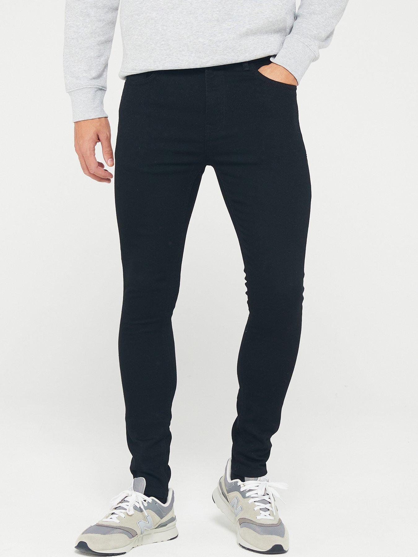 undefined Super Skinny Jeans With Stretch - Black
