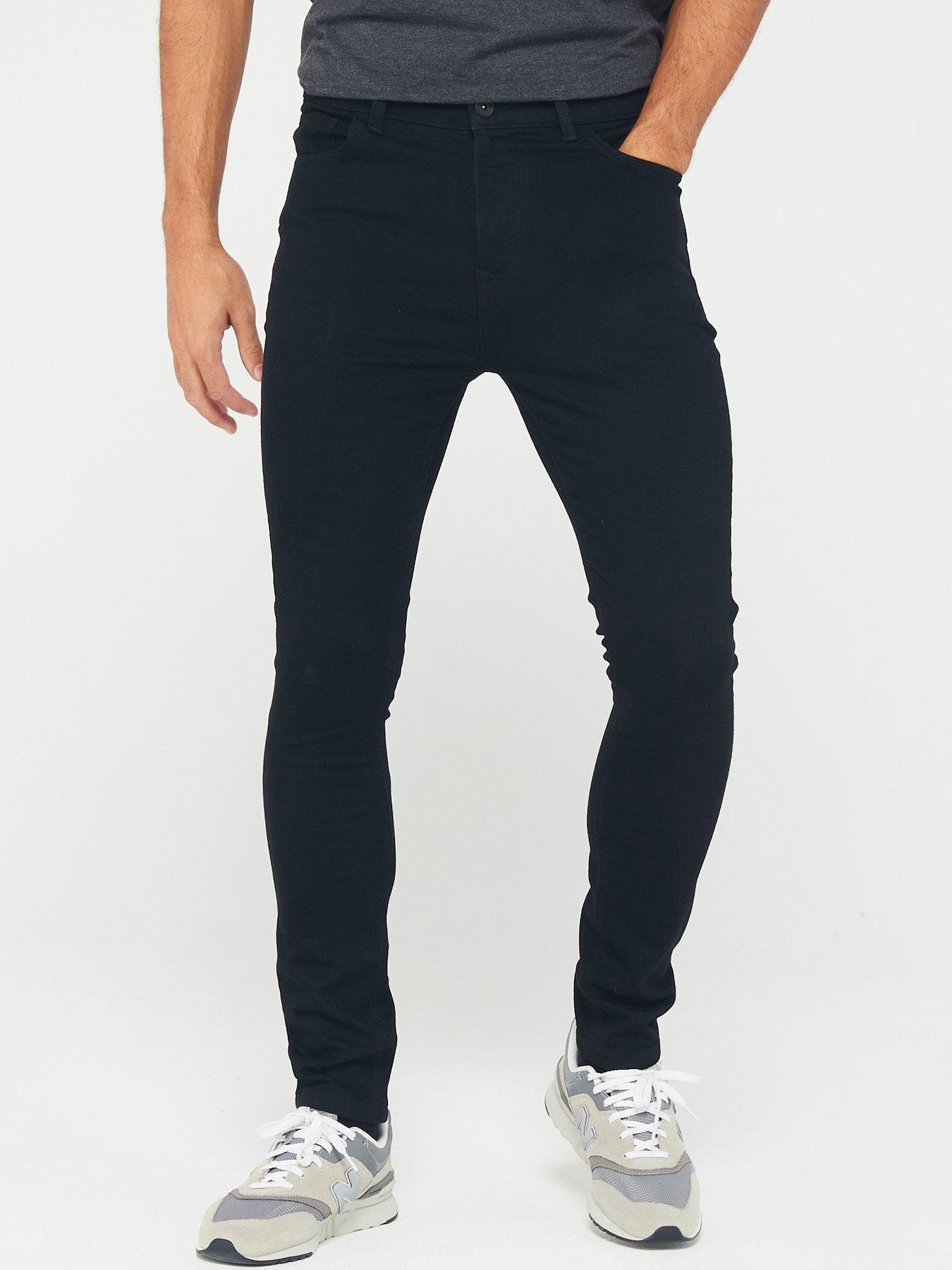 Very Man Skinny Jeans with Stretch - Black