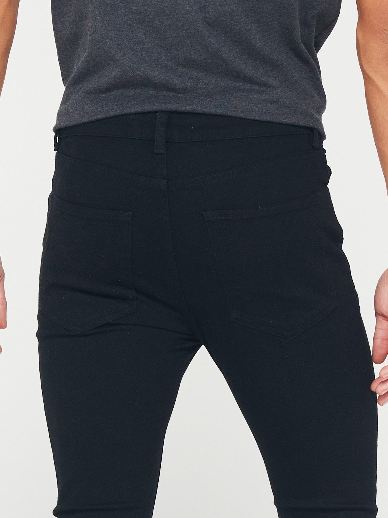 Image 4 of 6 of Very Man Skinny Jeans with Stretch - Black
