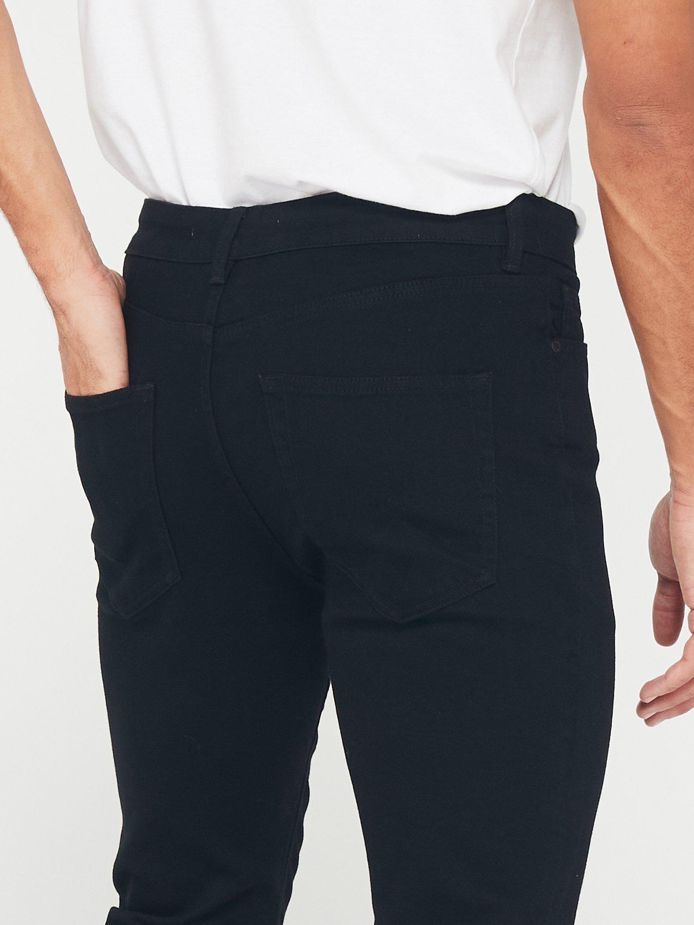 Image 4 of 6 of Very Man Slim Jeans With Stretch - Black