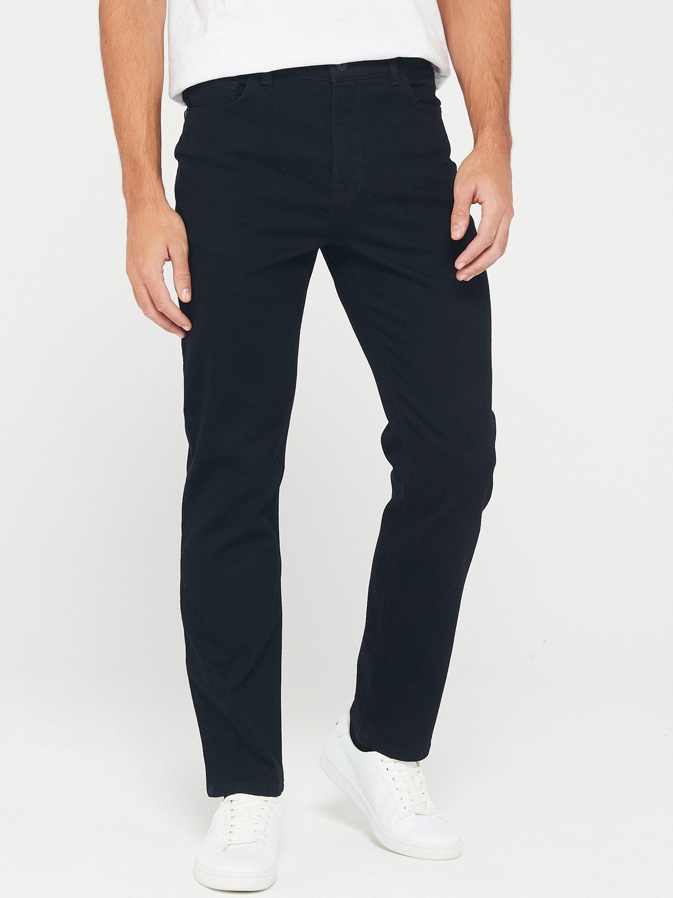 Everyday Straight Jeans With Stretch - Black | Very.co.uk