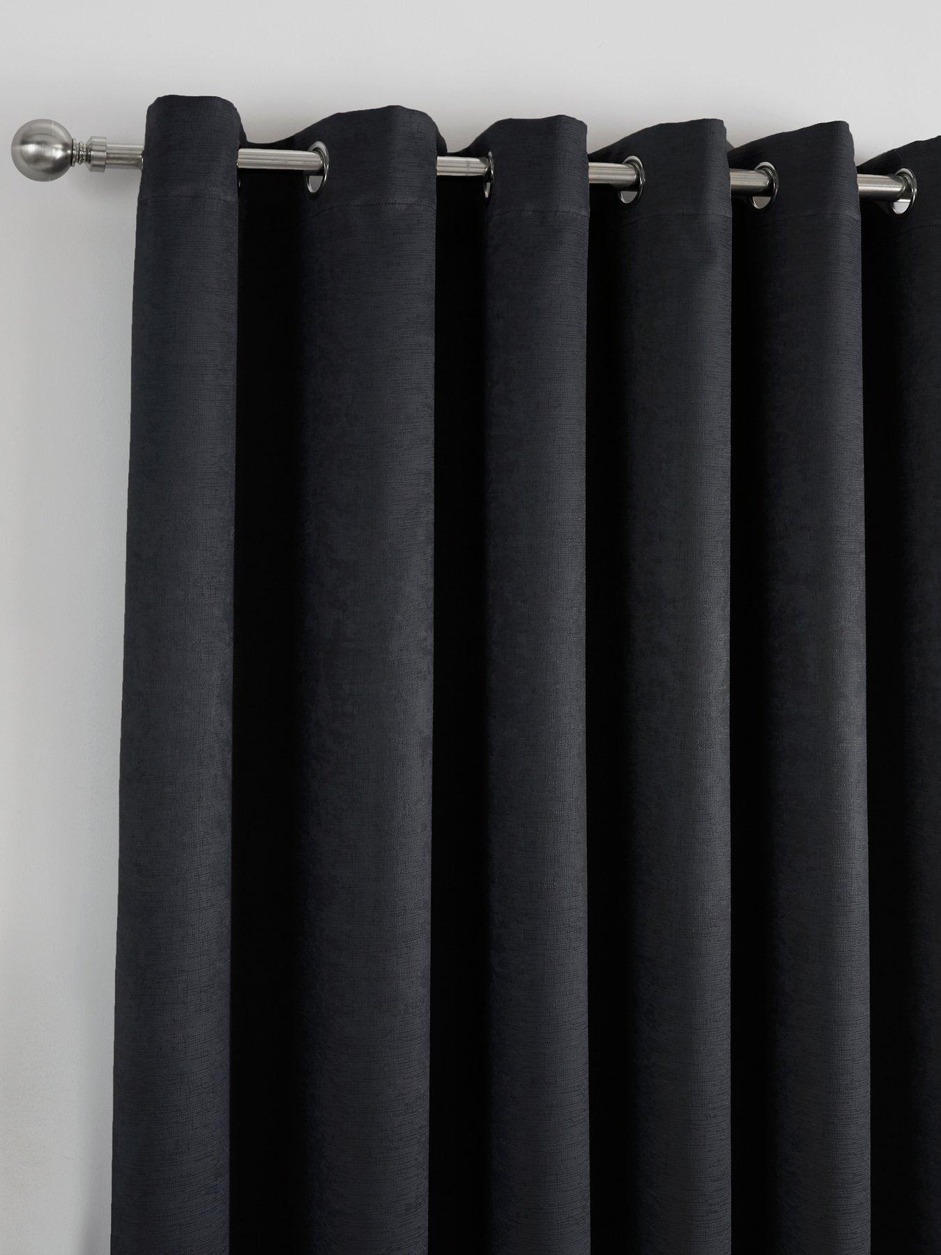 Image 2 of 4 of Fusion Strata Dim Out Eyelet Curtains