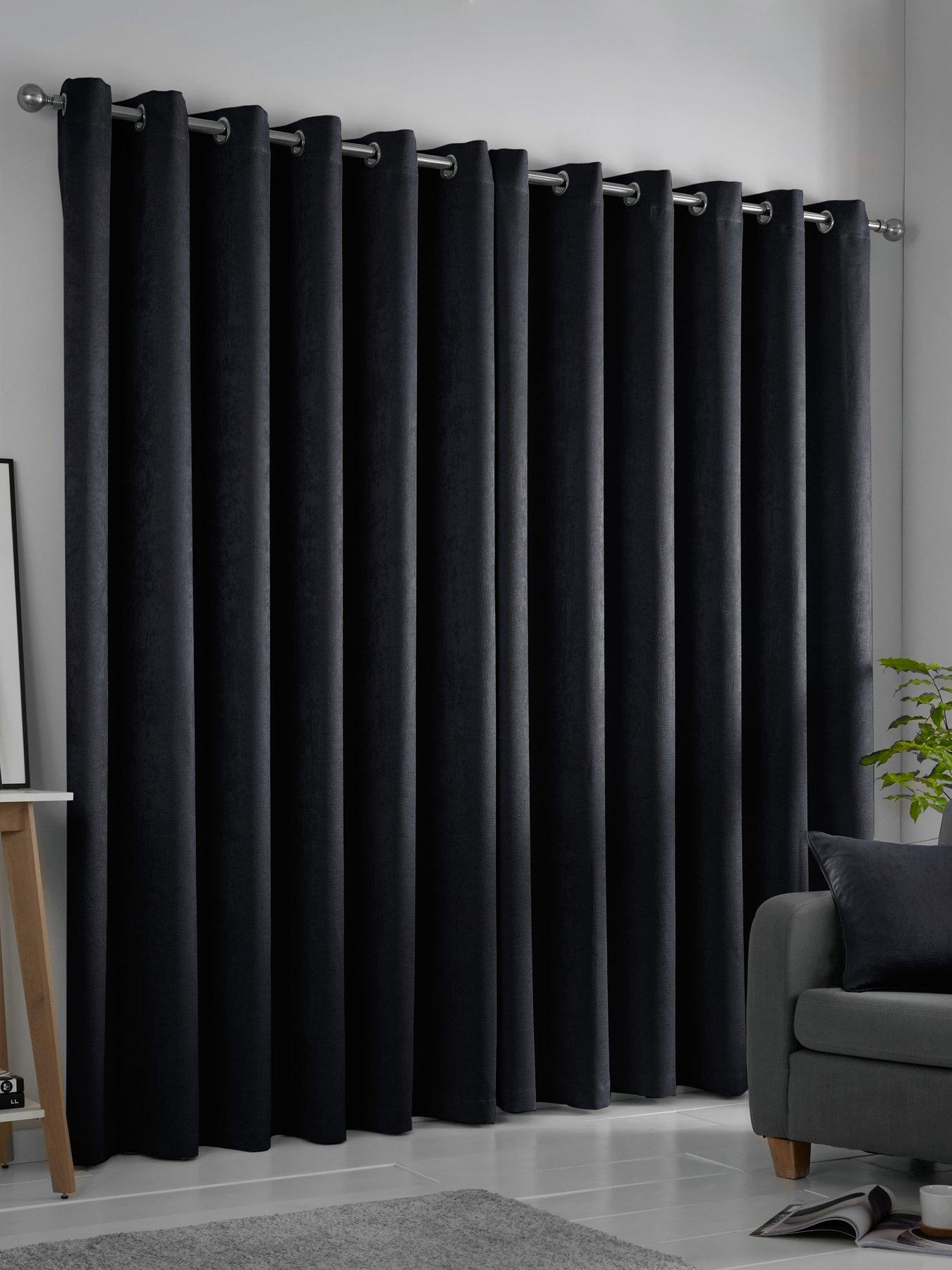 Image 3 of 4 of Fusion Strata Dim Out Eyelet Curtains