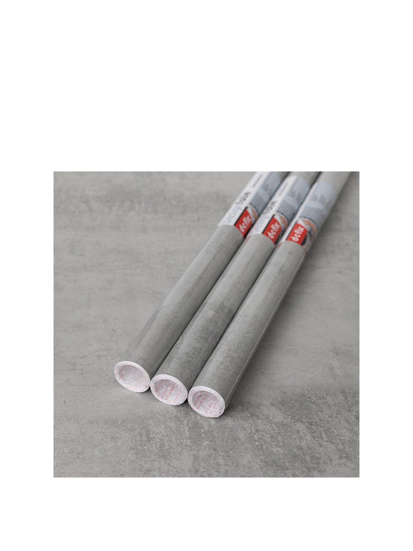 undefined Concrete Grey Self-Adhesive Vinyl Wrap Film – contains three 67.5 x 200 cm rolls