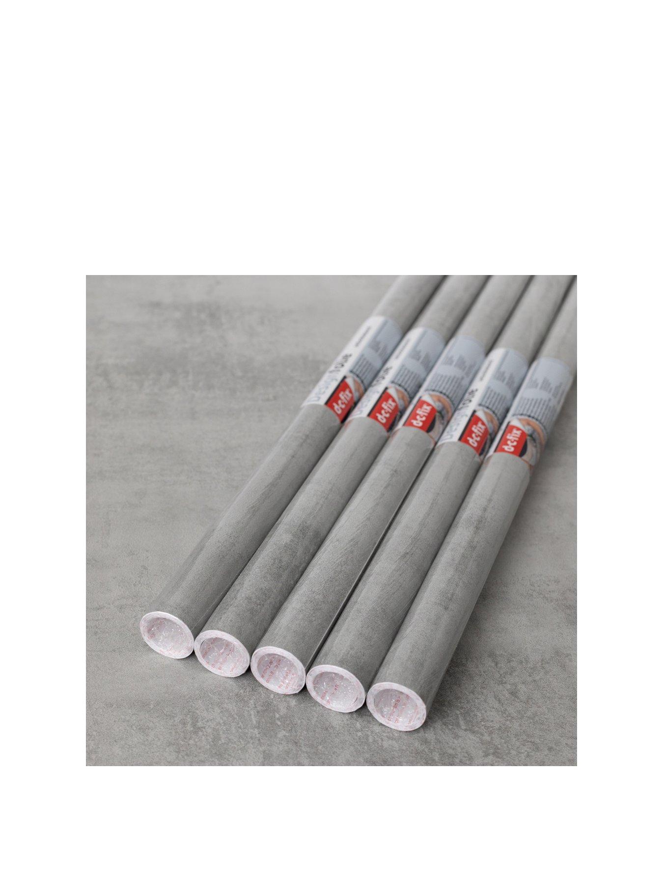Image 1 of 5 of D-C-Fix Concrete Grey Self-Adhesive Vinyl Wrap Film (five rolls)