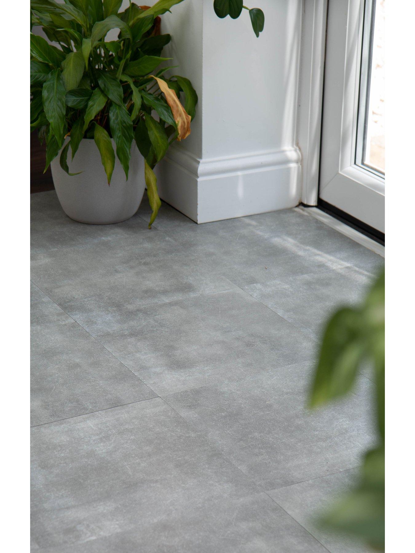 Product photograph of D-c-fix Solid Concrete Dc Fix Self Adhesive Vinyl Floor Tiles -30 48cm X 30 48cm Pack 11 Tiles 1sqm from very.co.uk