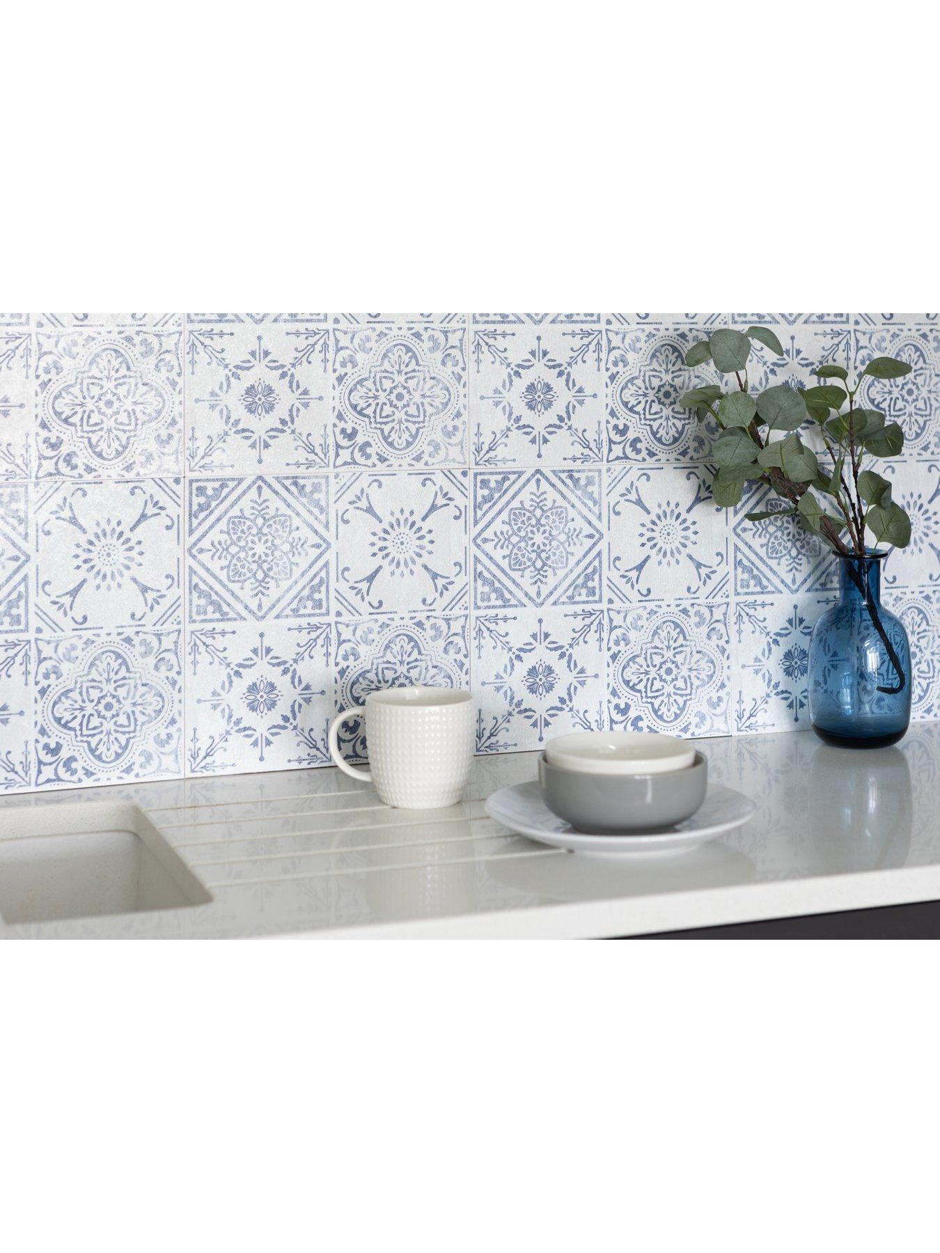 DCFix Vintage dc fix Self Adhesive Vinyl Wall Tiles 30.5cm x 30.5cm (pack 6 tiles = 0.56sqm