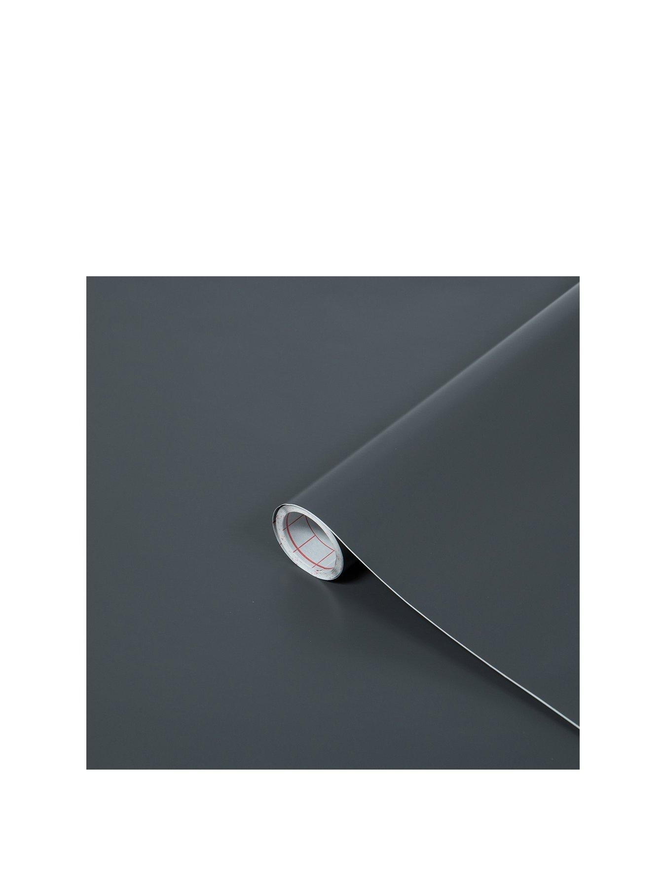 Product photograph of D-c-fix Matt Anthracite Self Adhesive Vinyl Wrap Film - 67 5cm X 2m from very.co.uk