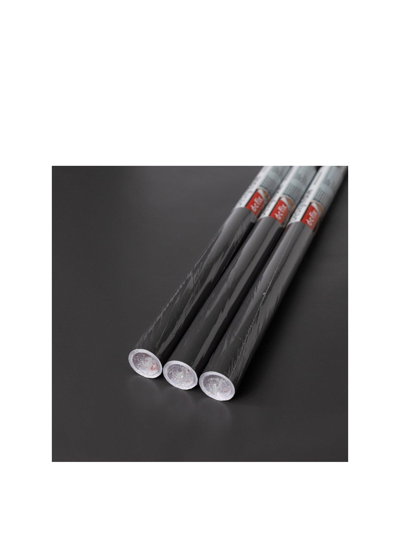 Product photograph of D-c-fix Matt Anthracite Self-adhesive Vinyl Wrap Film Ndash Contains Three 67 5 Cm X 2 M Rolls from very.co.uk