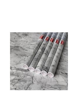Product photograph of D-c-fix Marble Romeo Grey Self Adhesive Vinyl Wrap Film - 67 5cm X 2m 5 Rolls from very.co.uk
