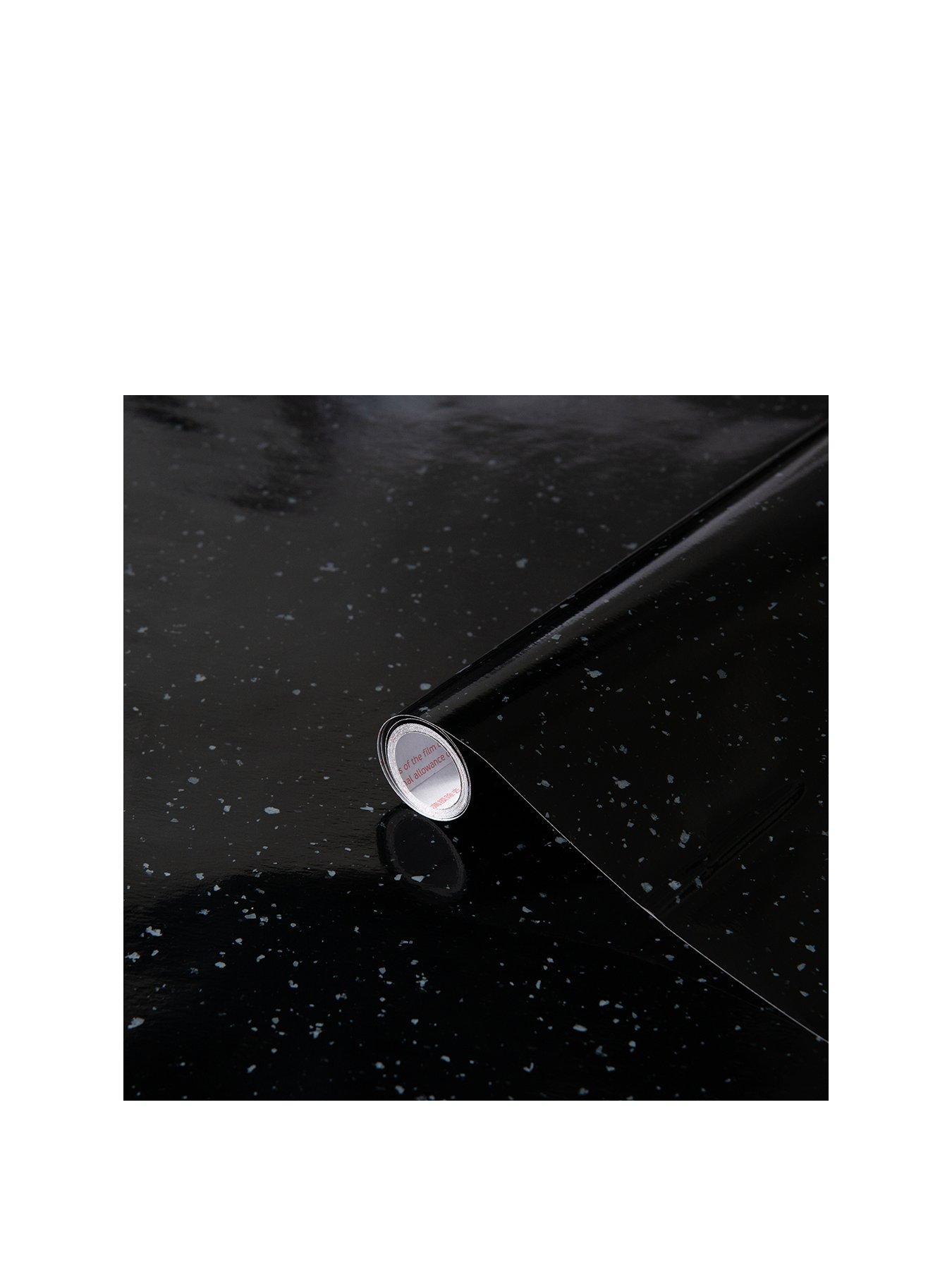 Image 2 of 5 of D-C-Fix Black Granite Quartz Self-Adhesive Vinyl Wrap Film &ndash;67.5 cm x 5 m