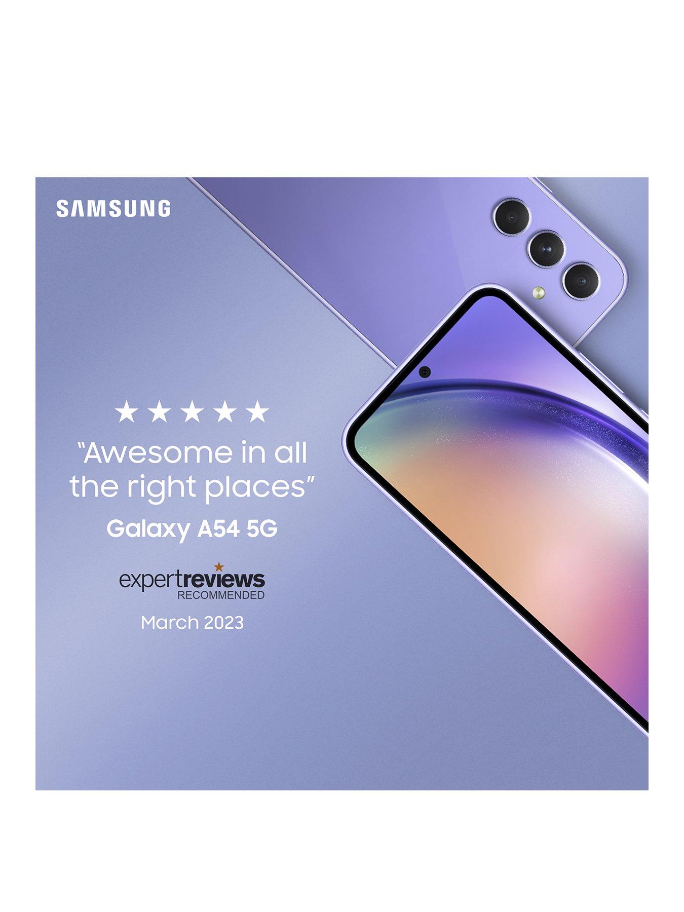 Samsung Galaxy A54 5G 128GB - Awesome Violet | very.co.uk