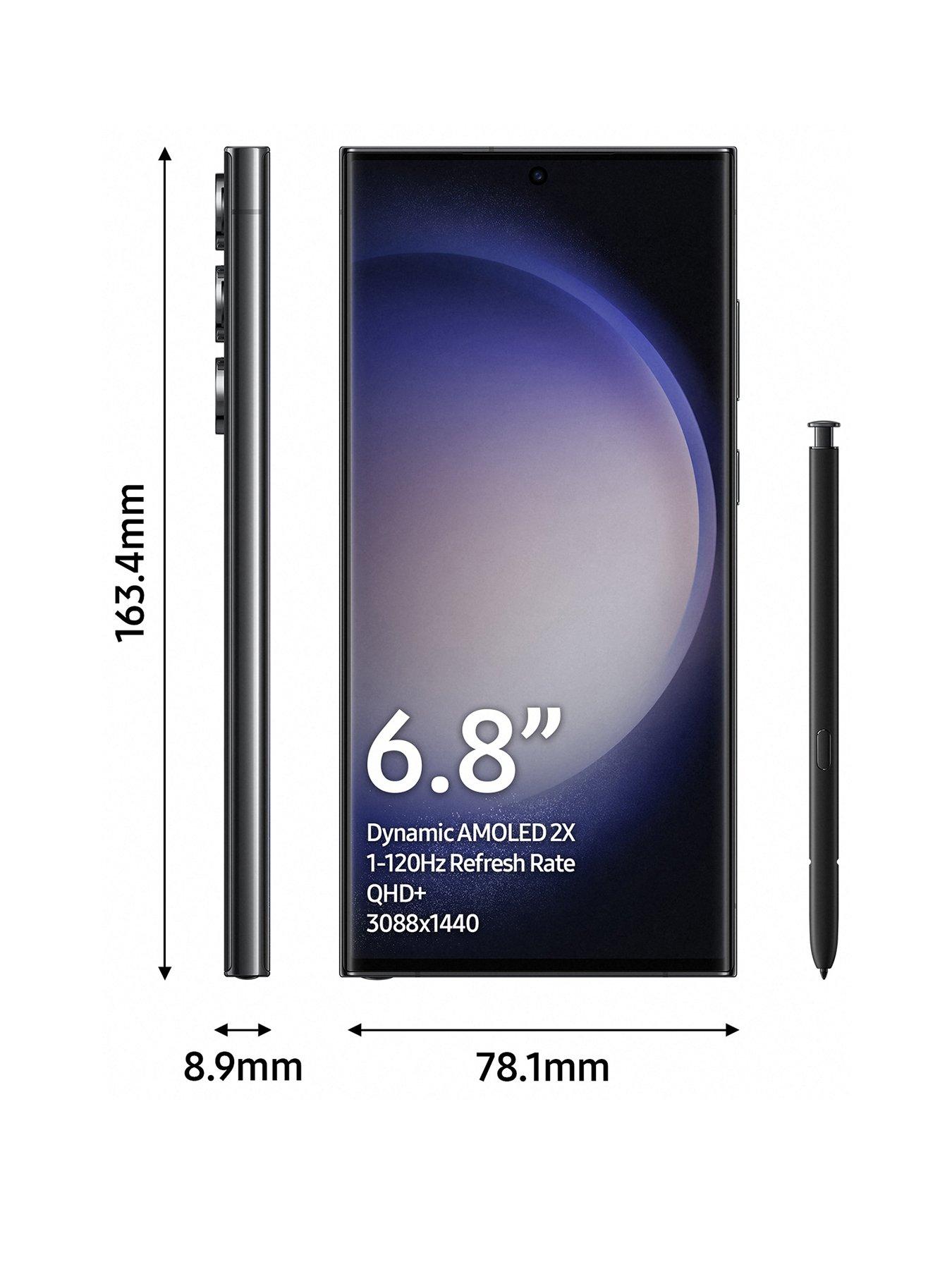Samsung Galaxy S23 Ultra 256GB - Phantom Black | very.co.uk