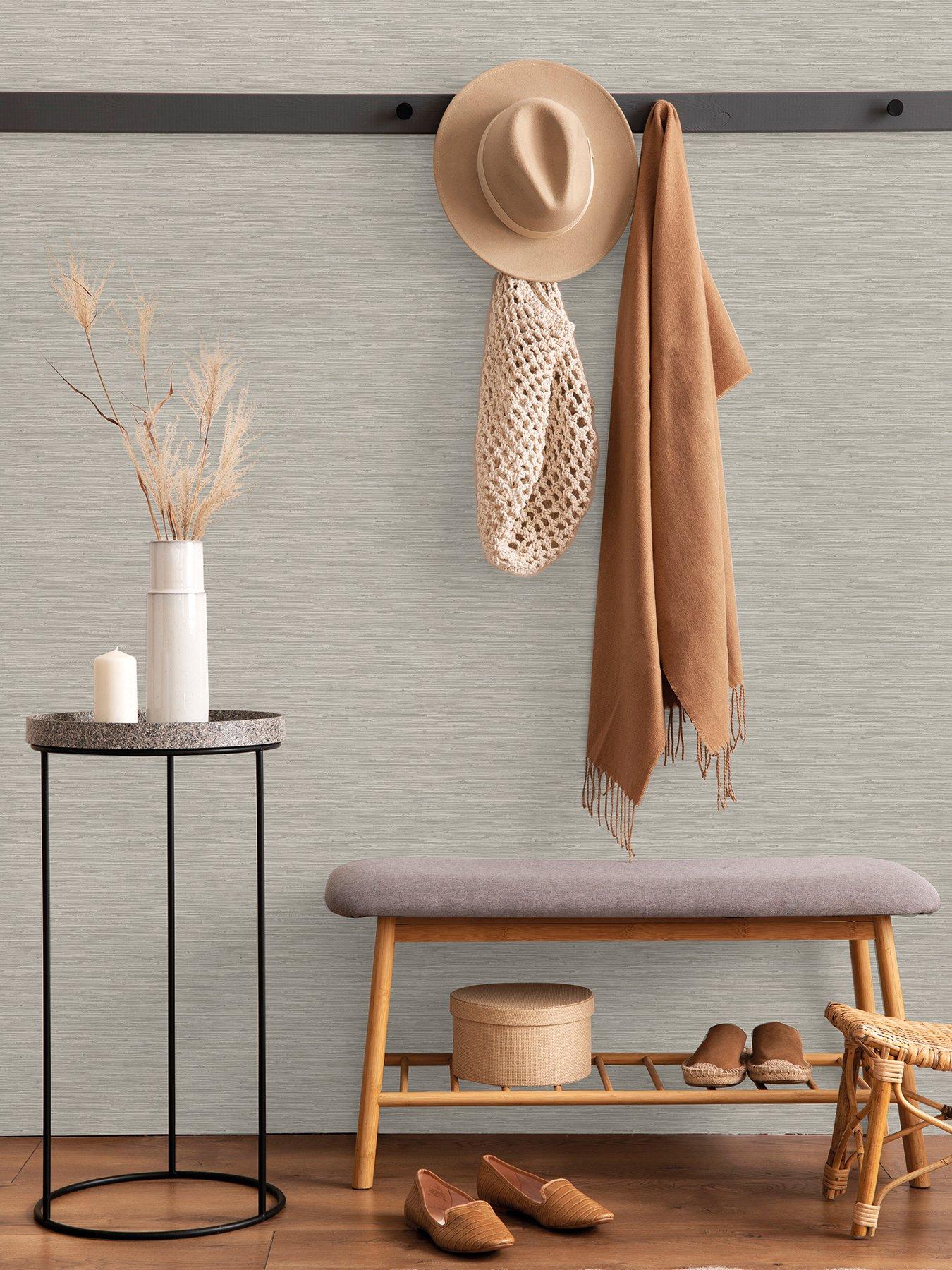 undefined Serenity Plain Wallpaper - Neutral/gold