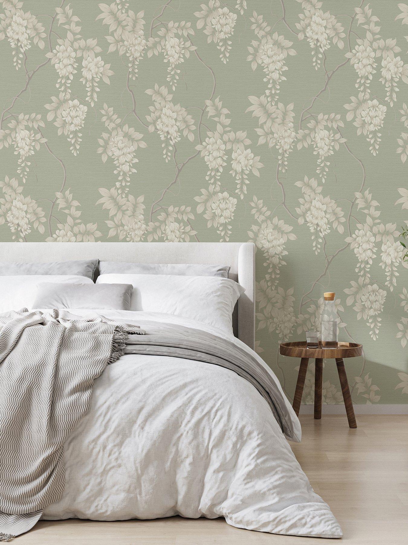 Superfresco Easy Wisteria Wallpaper Sage very.co.uk