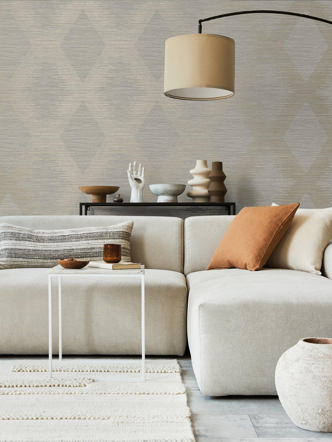 Superfresco Easy Serenity Geo Wallpaper - Neutral | very.co.uk