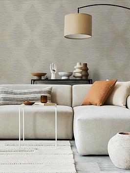 Product photograph of Superfresco Easy Serenity Geo Wallpaper - Neutral from very.co.uk