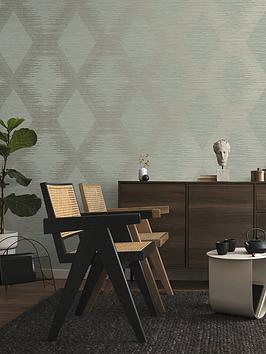 Product photograph of Superfresco Easy Serenity Geo Wallpaper -sage from very.co.uk