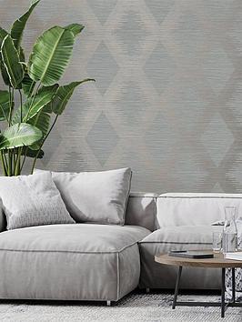 Product photograph of Superfresco Easy Serenity Geo Wallpaper - Grey Rose Gold from very.co.uk