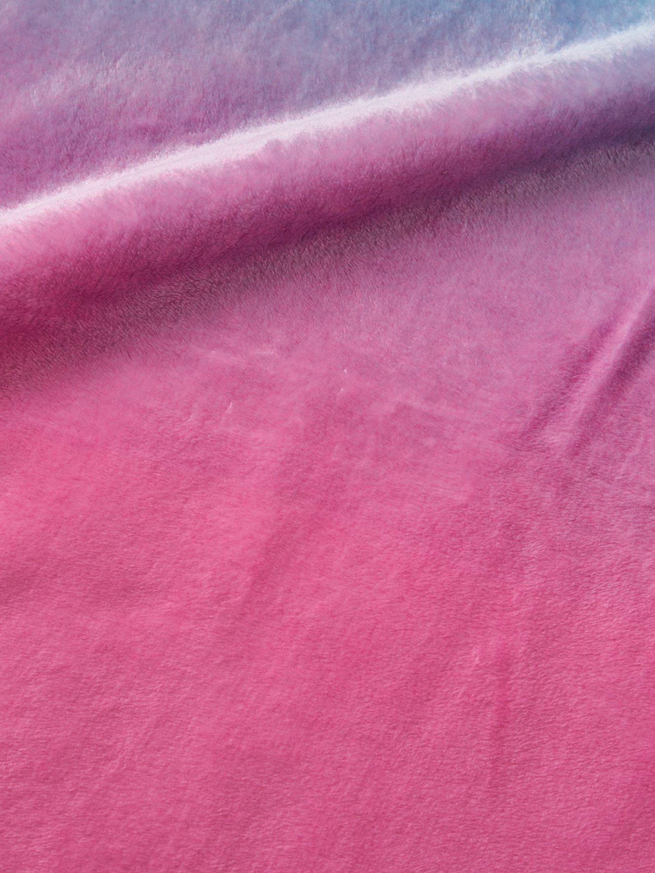 Image 3 of 3 of Catherine Lansfield Mermaid Soft Cosy Fleece Throw - Pink