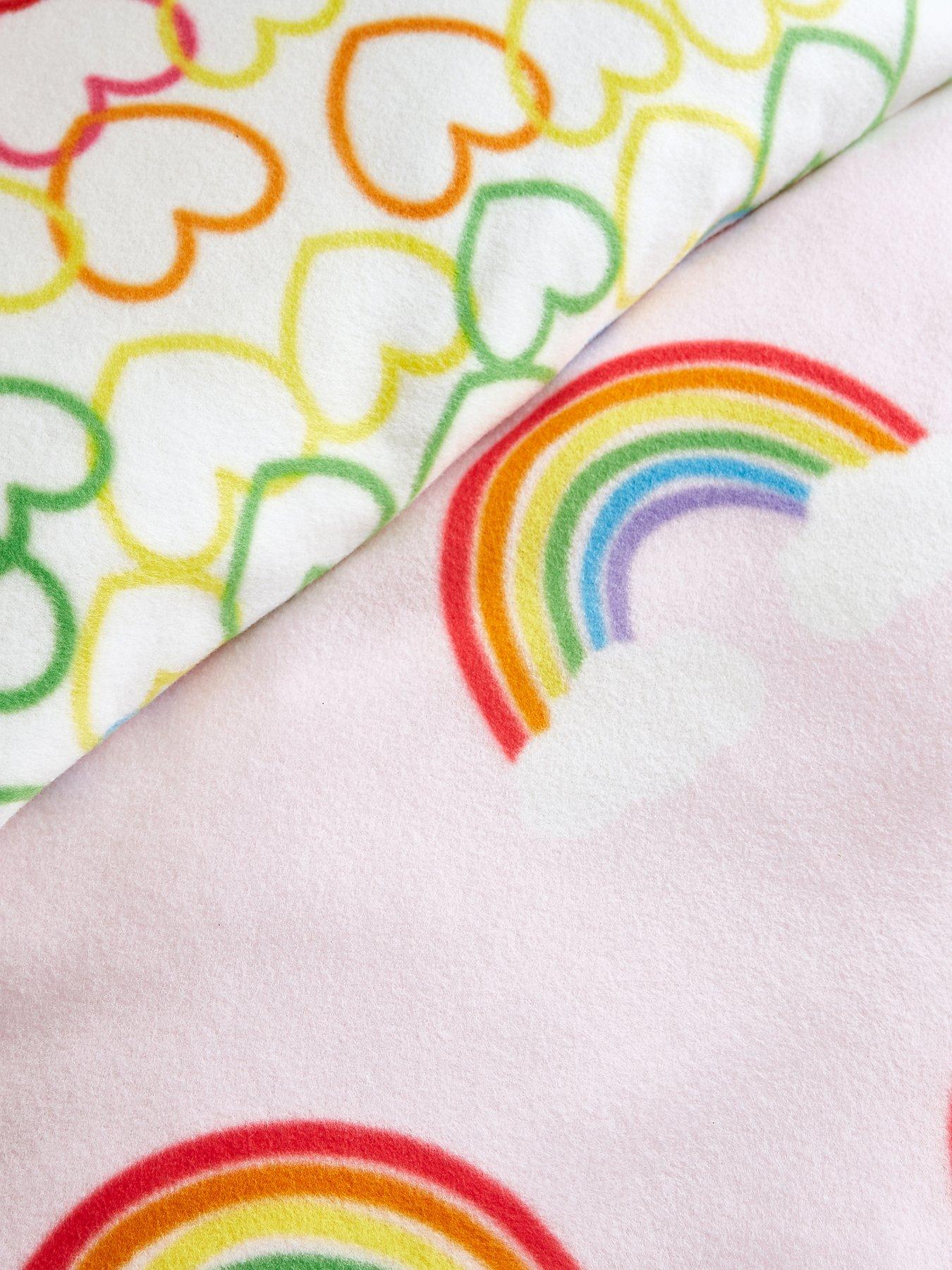 Hearts fleece duvet cover set hotsell