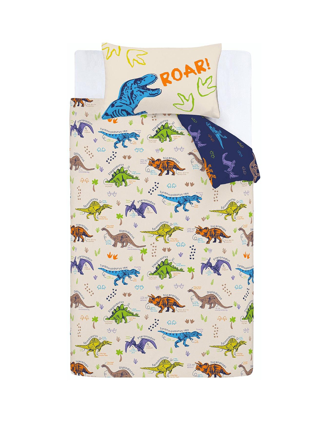 Image 2 of 6 of Catherine Lansfield Prehistoric Dinosaurs Natural Duvet Cover Set