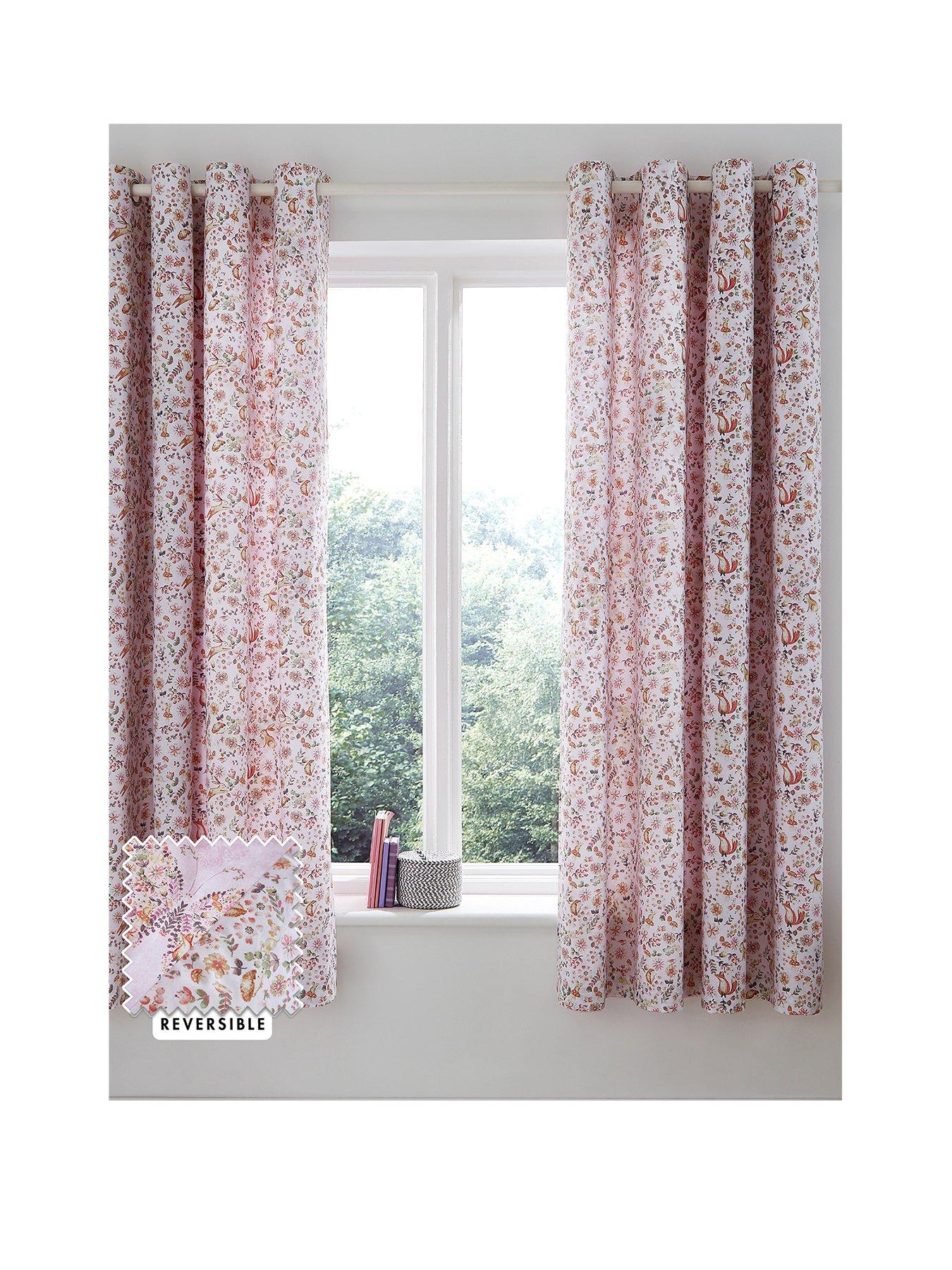 undefined Enchanted Butterfly Reversible Eyelet Curtains