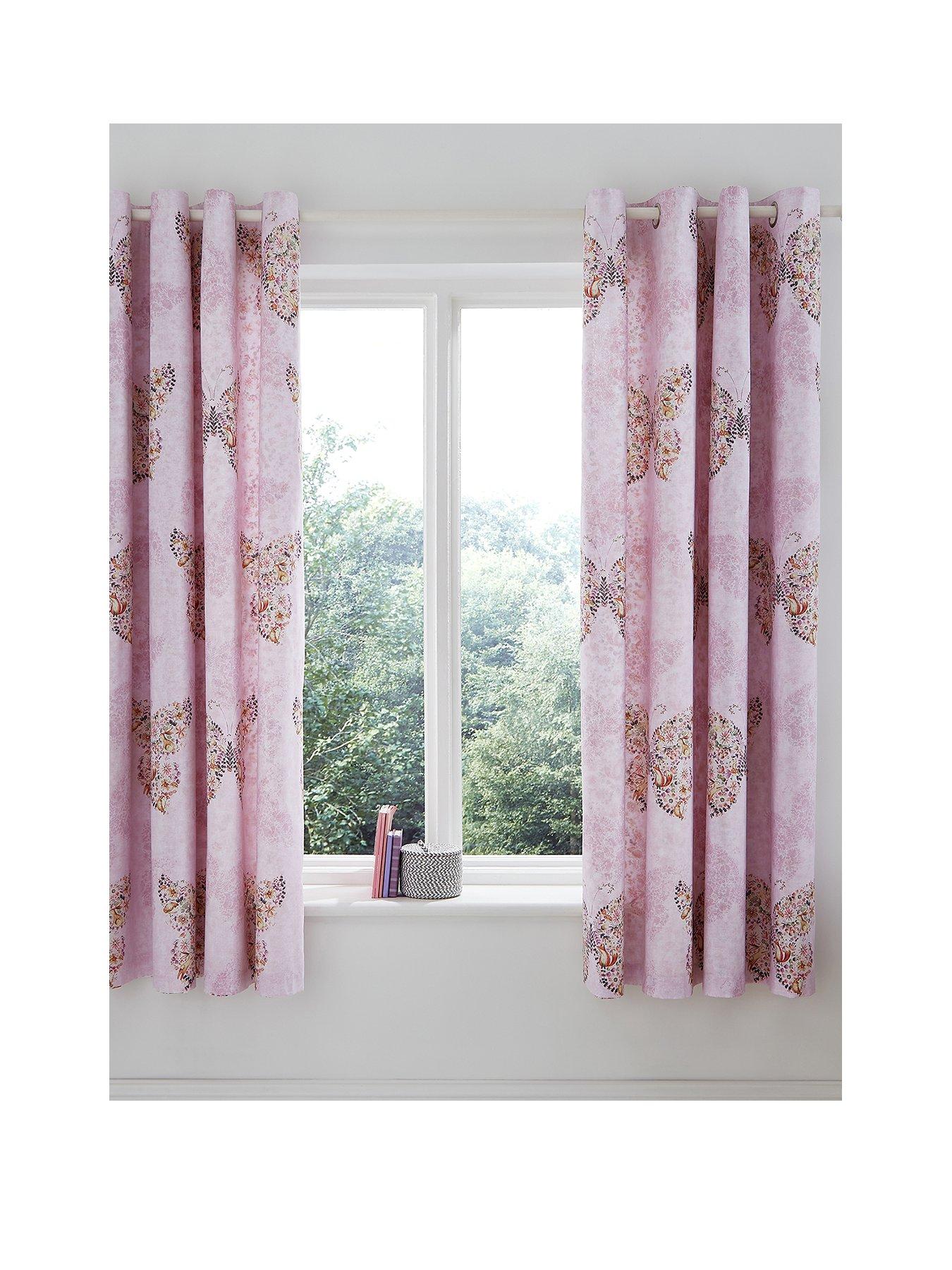 Catherine Lansfield Enchanted Butterfly Reversible Eyelet Curtains