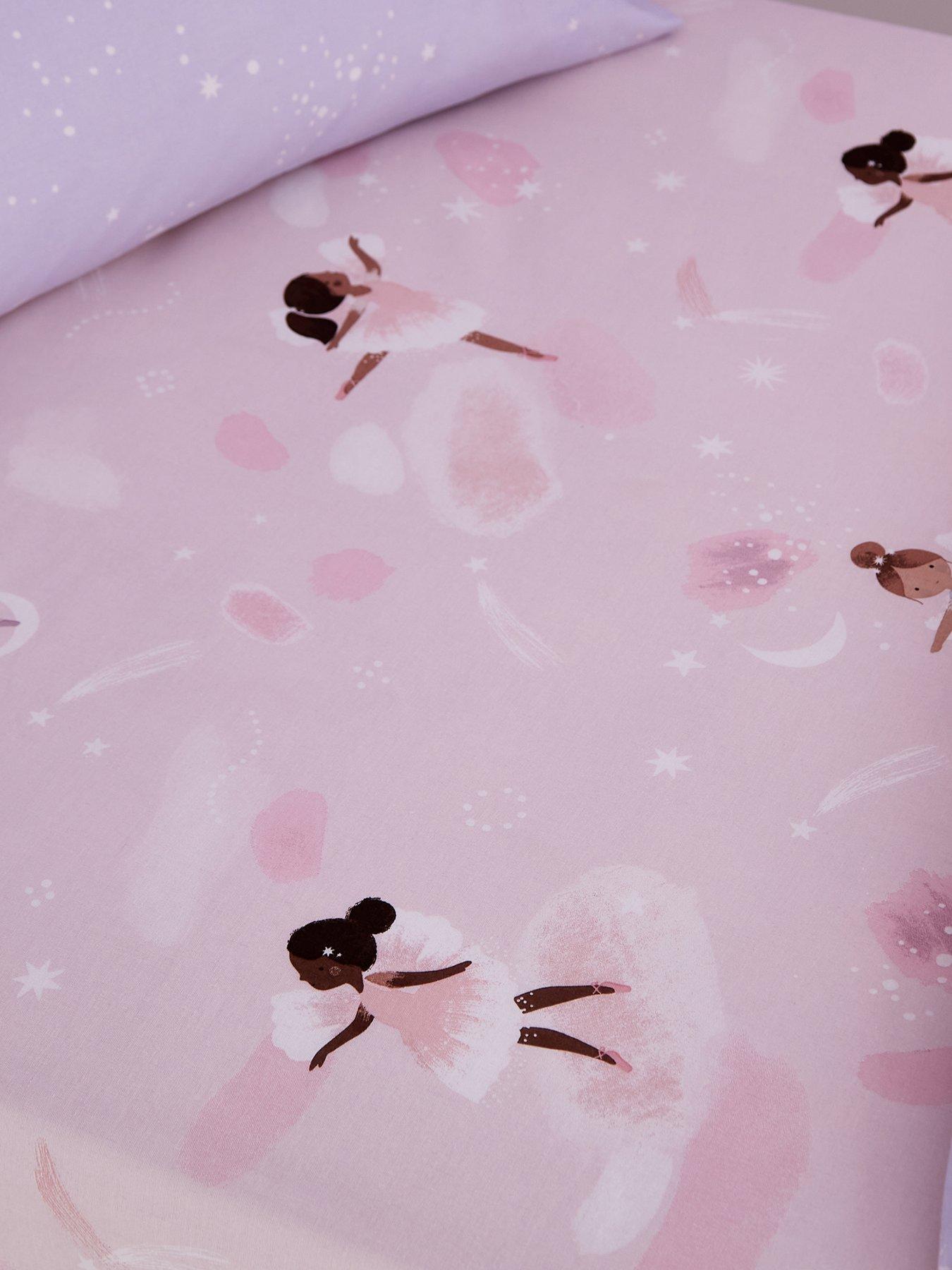 Image 1 of 3 of Catherine Lansfield Dancing Fairies Fitted Sheet - Pink