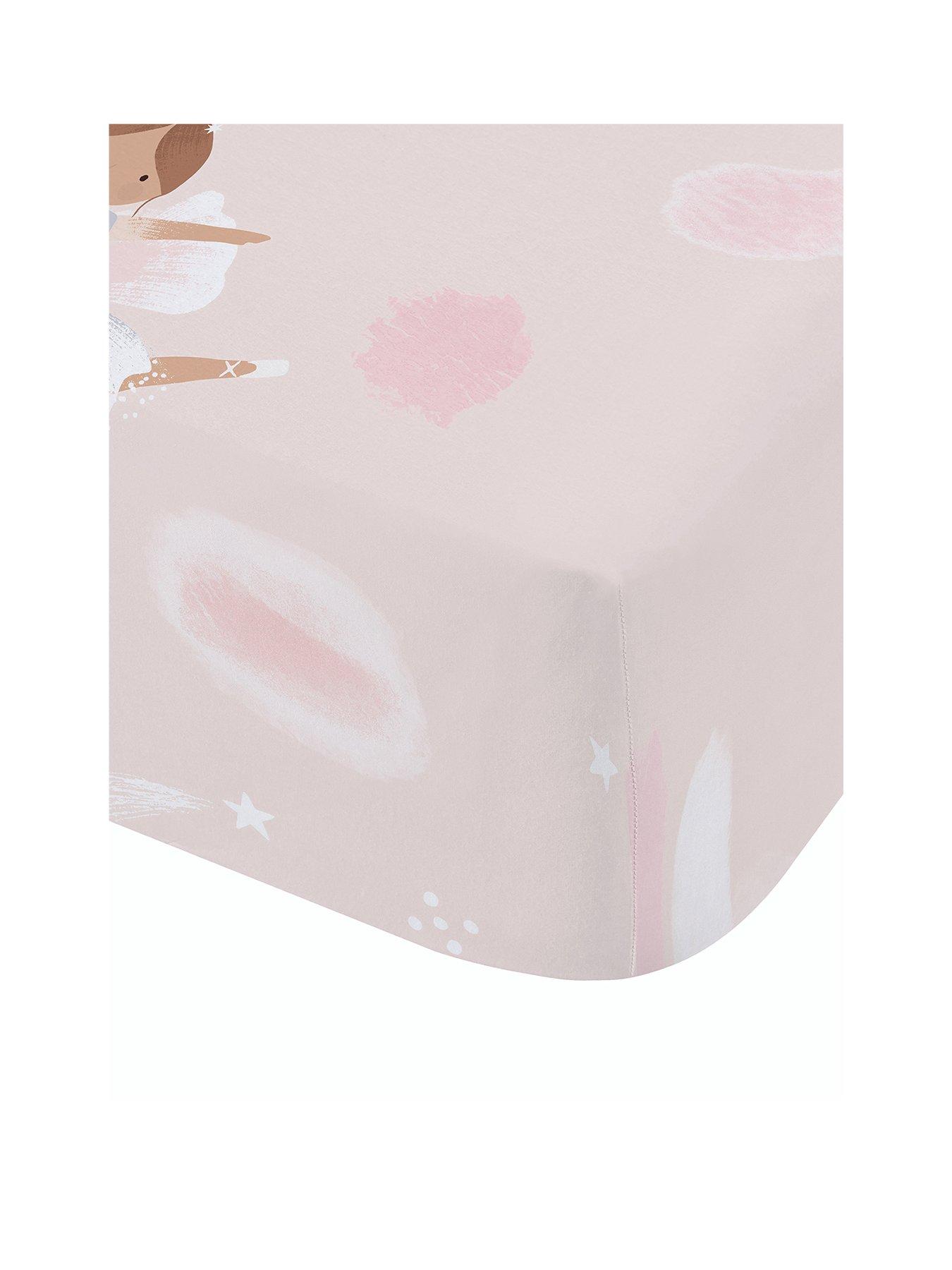 Image 2 of 3 of Catherine Lansfield Dancing Fairies Fitted Sheet - Pink