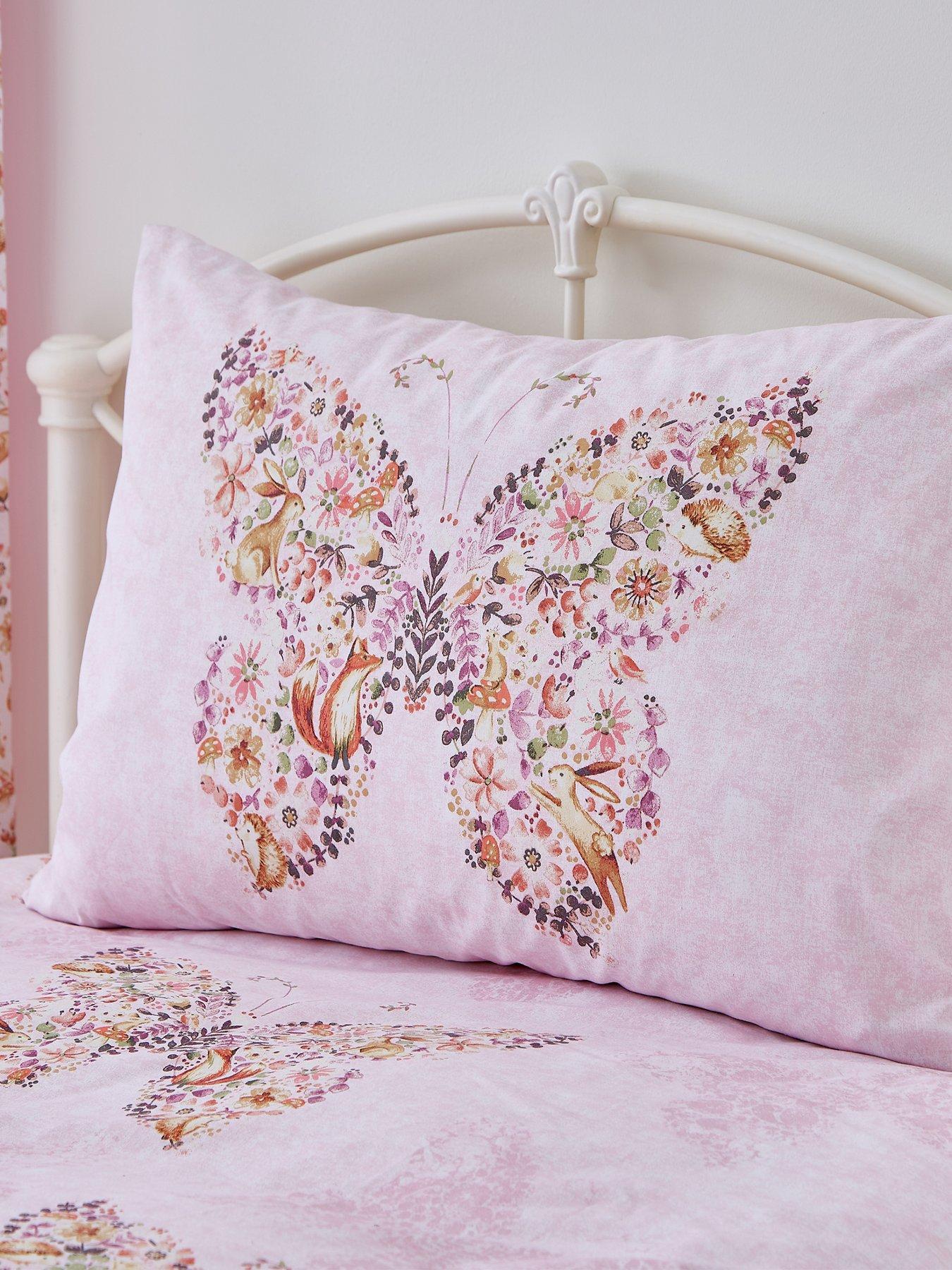 Image 4 of 6 of Catherine Lansfield Enchanted Butterfly Duvet Cover Set - Pink