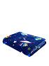  image of catherine-lansfield-lost-in-space-soft-cosy-fleece-blanket-blue